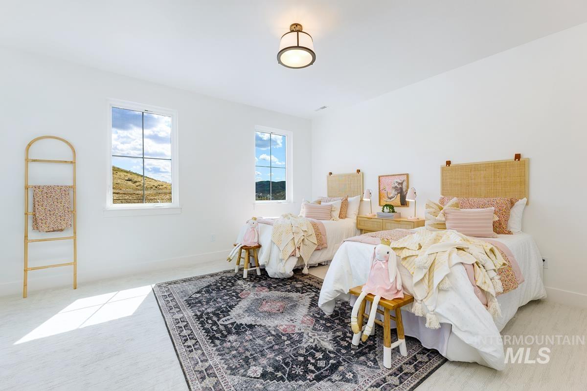 Bedroom with baseboards