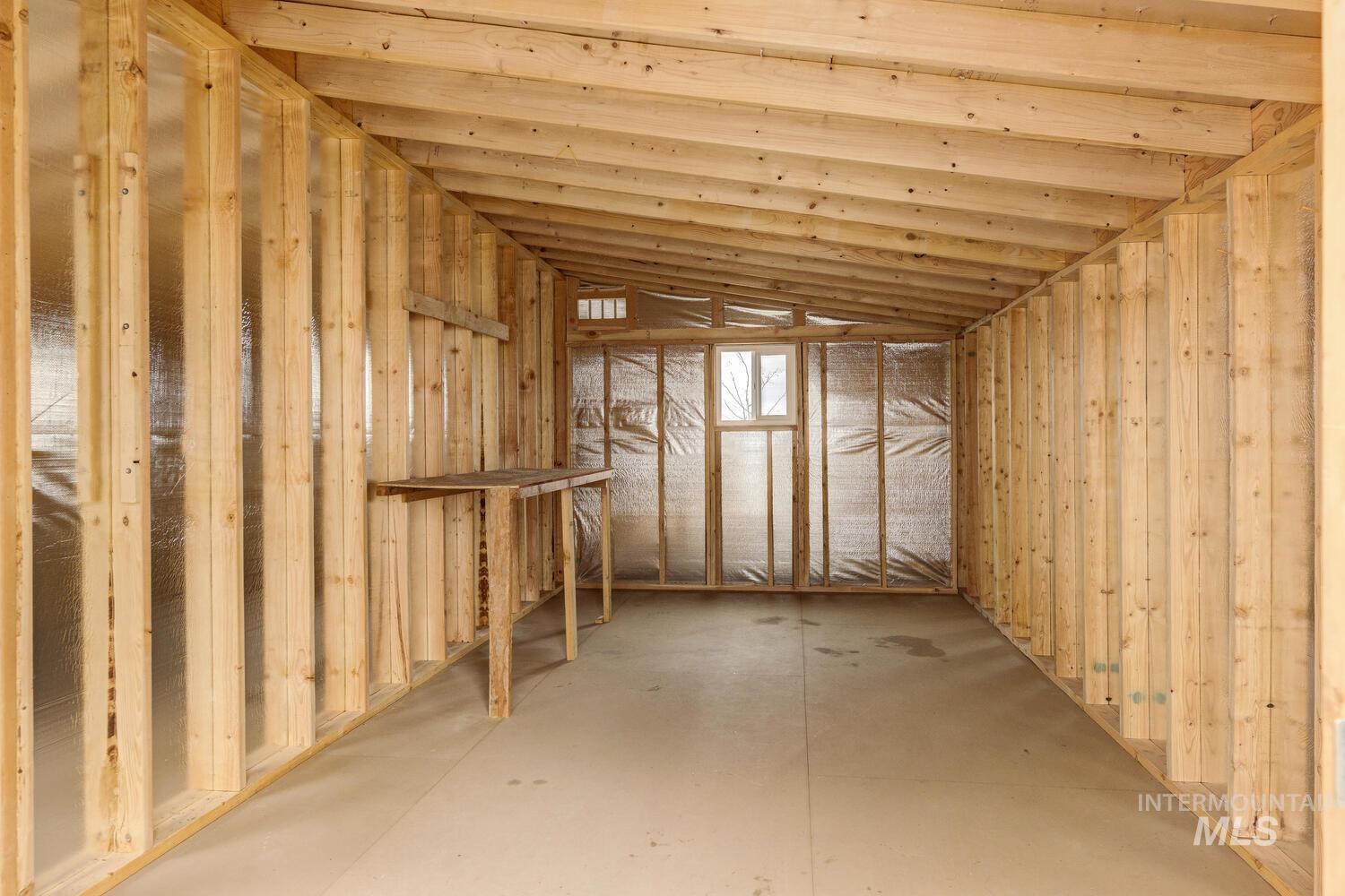 View of unfinished basement