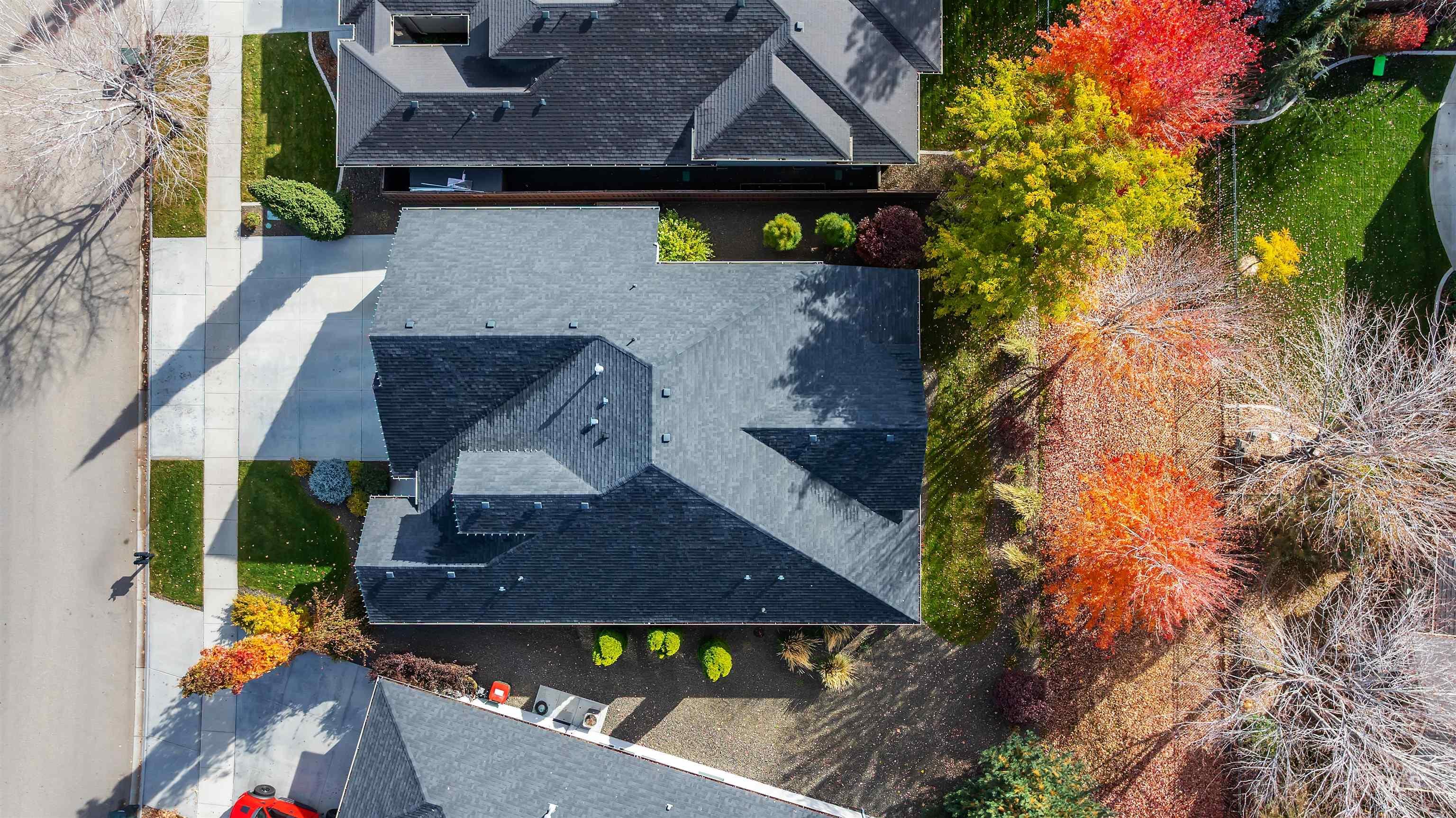 View from above of property