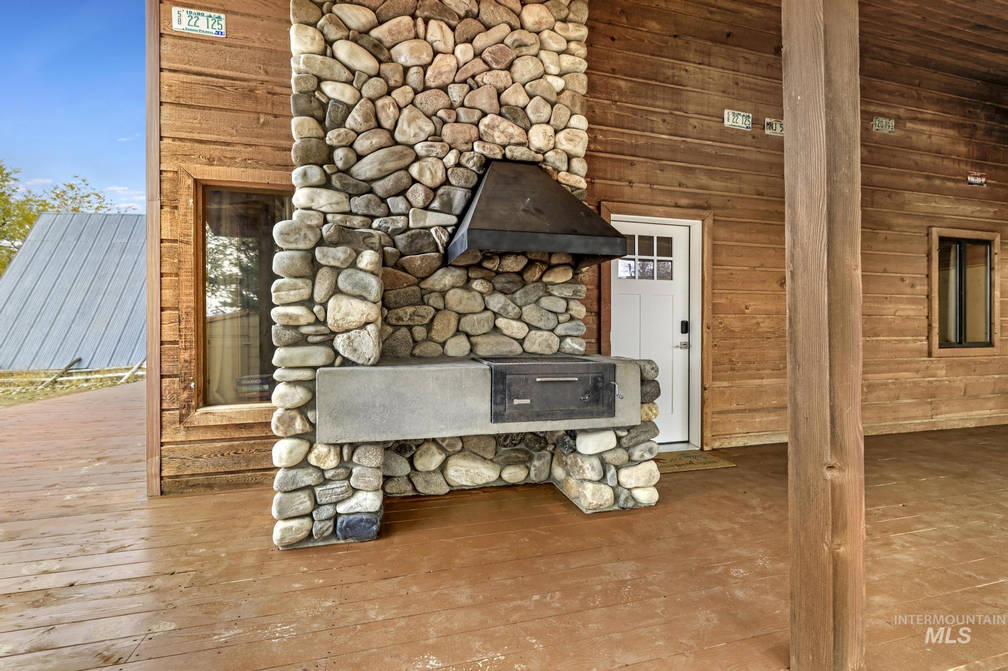 Detailed view of a wood stove