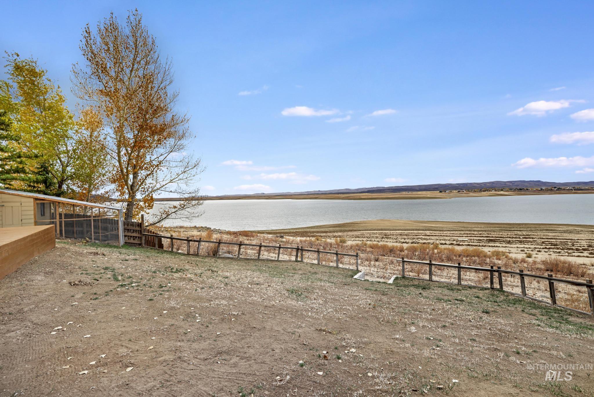 View of yard featuring a water view