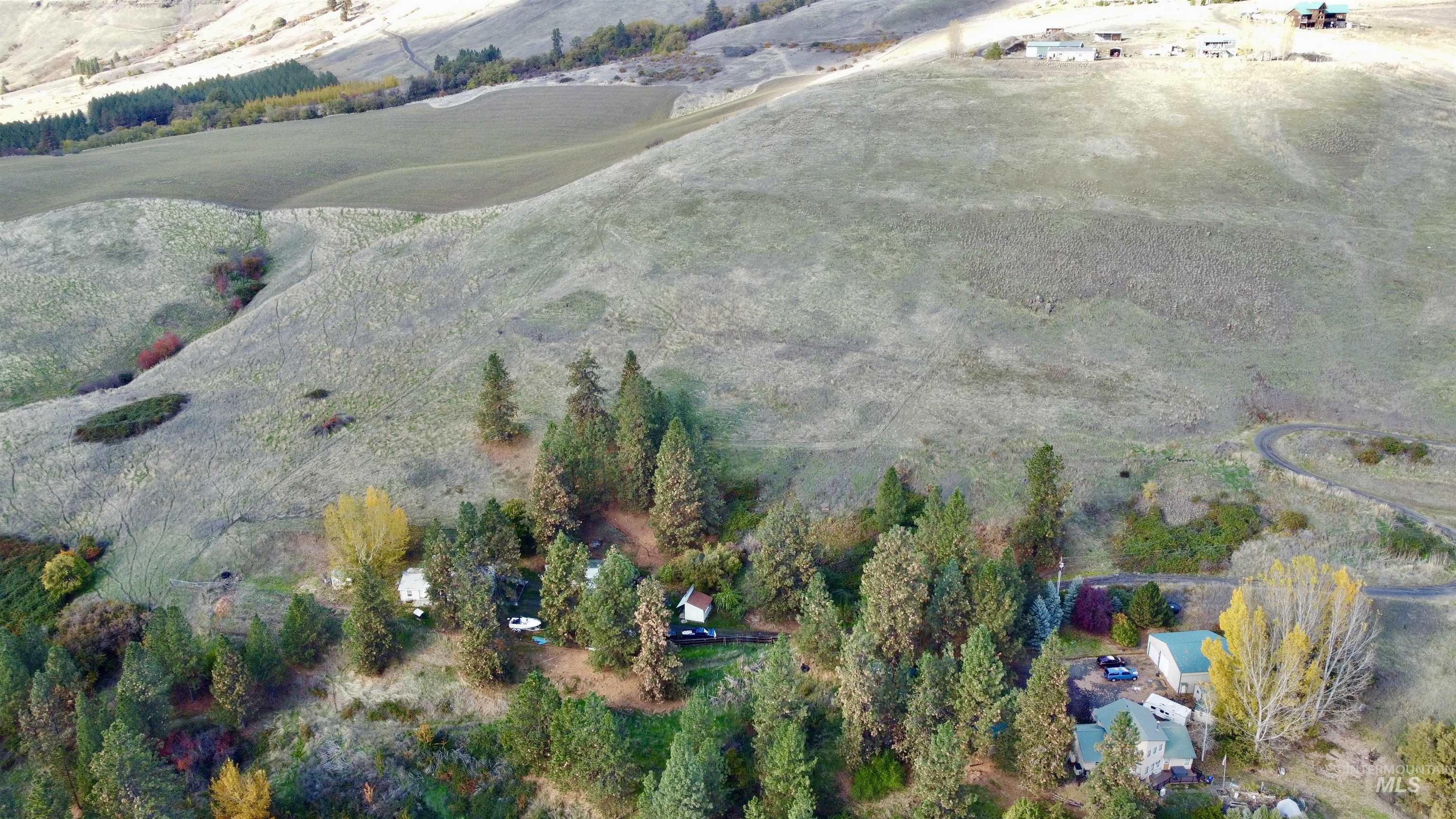 Aerial view of property's location