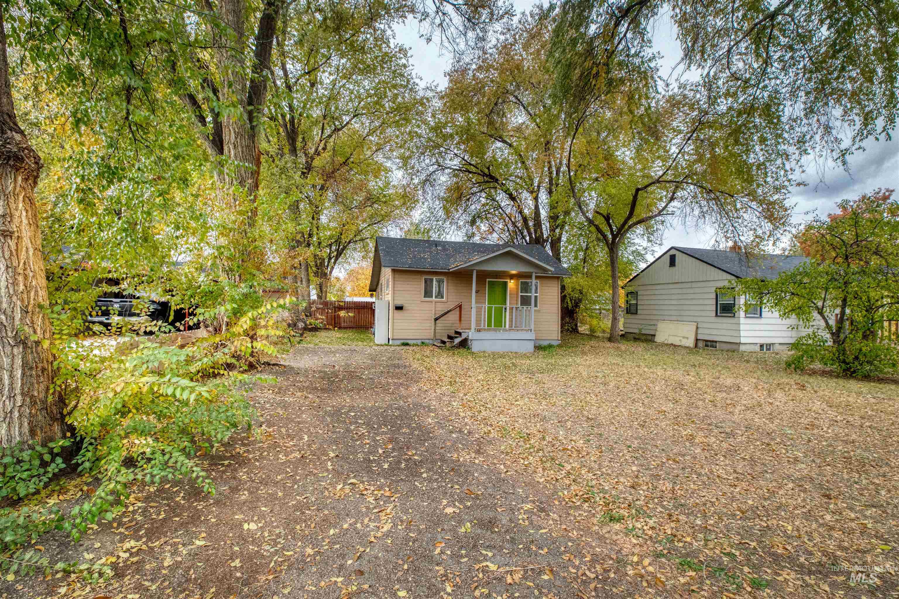 View of front of property featuring covered porch