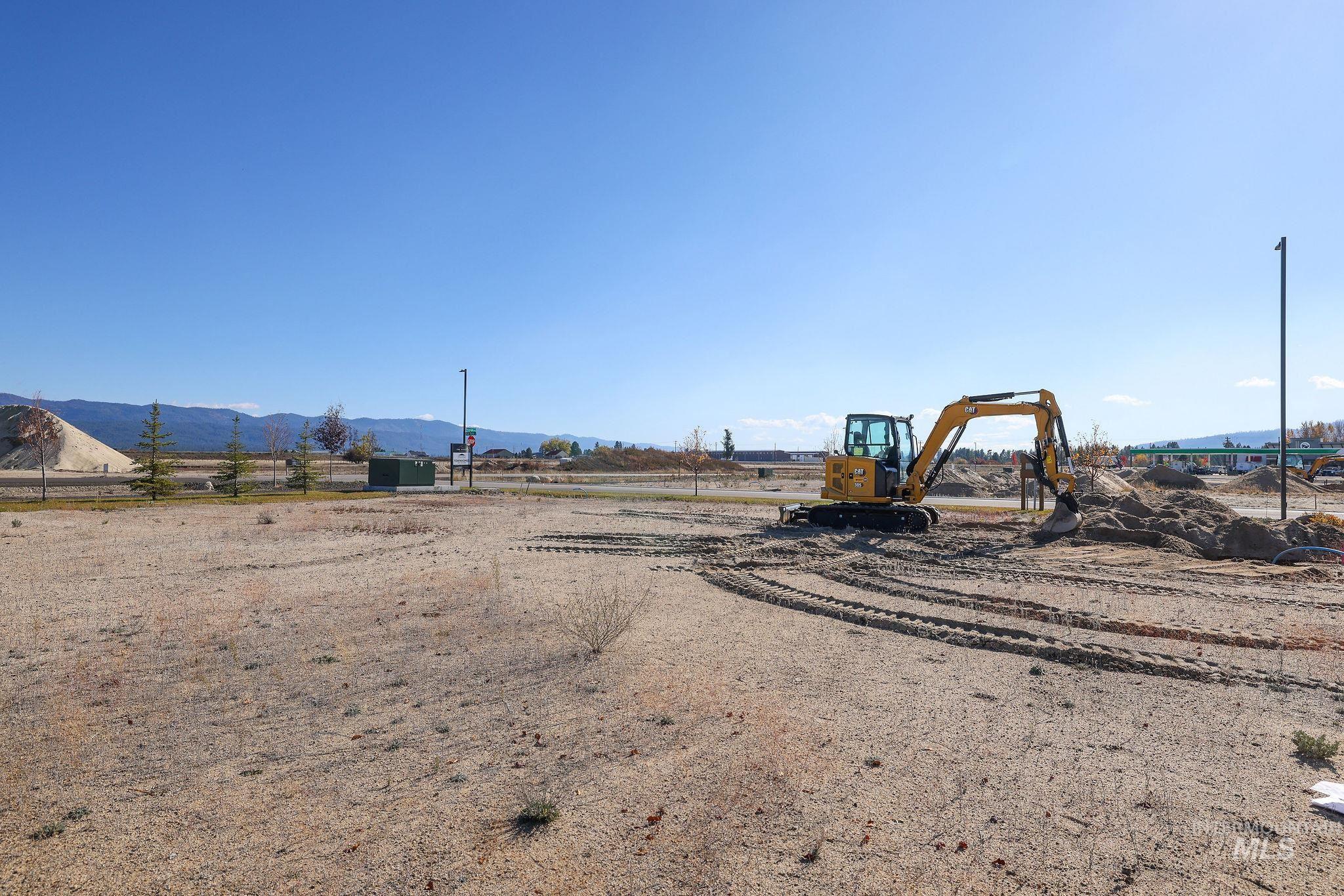 View of yard with a mountain view and a rural view