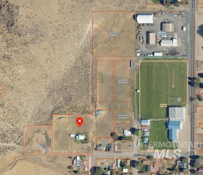 Map of property location featuring property boundaries highlighted