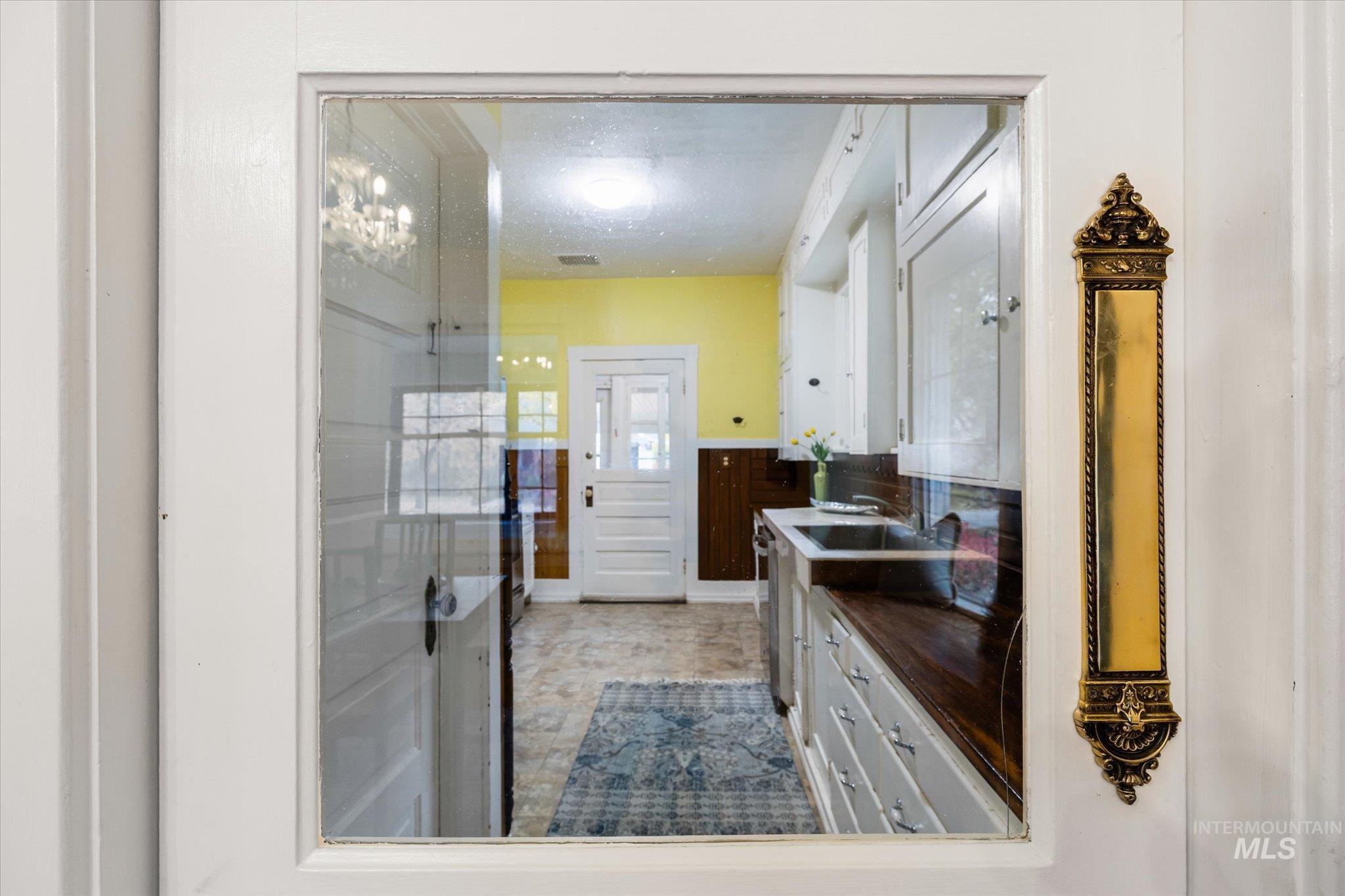 Full bath with vanity and a shower stall
