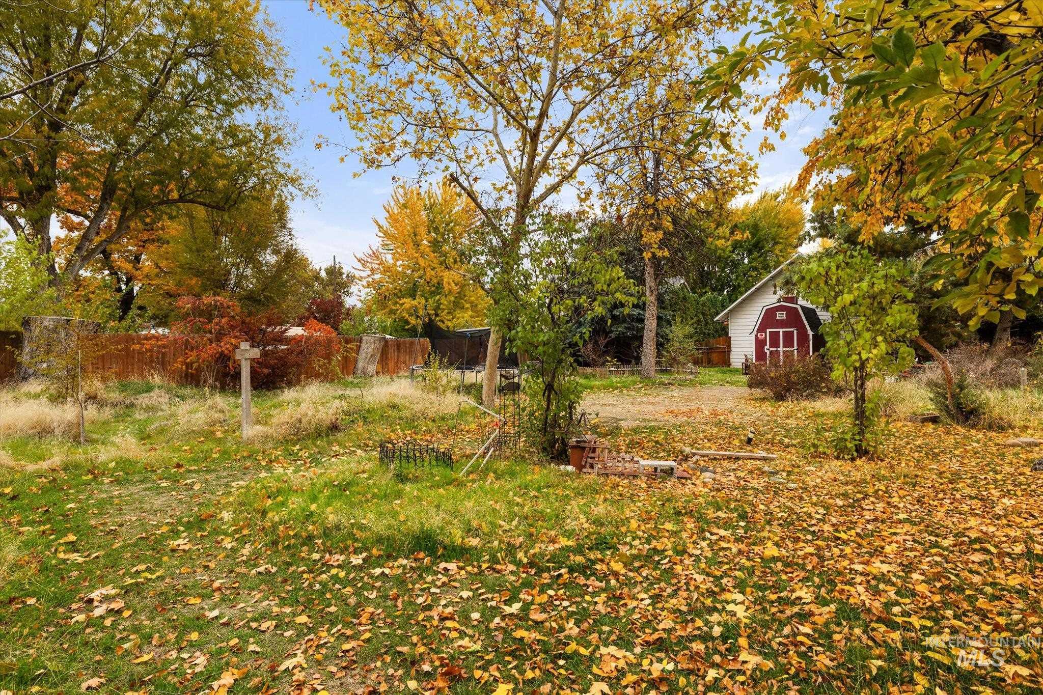 View of yard featuring an outbuilding