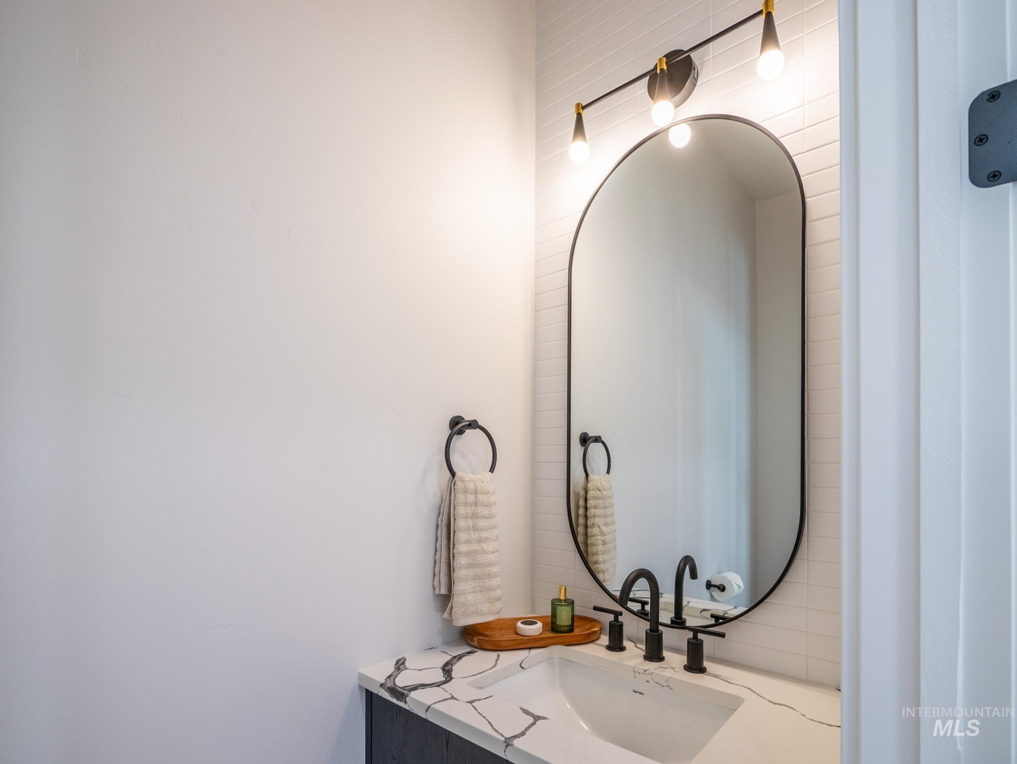 Bathroom featuring vanity