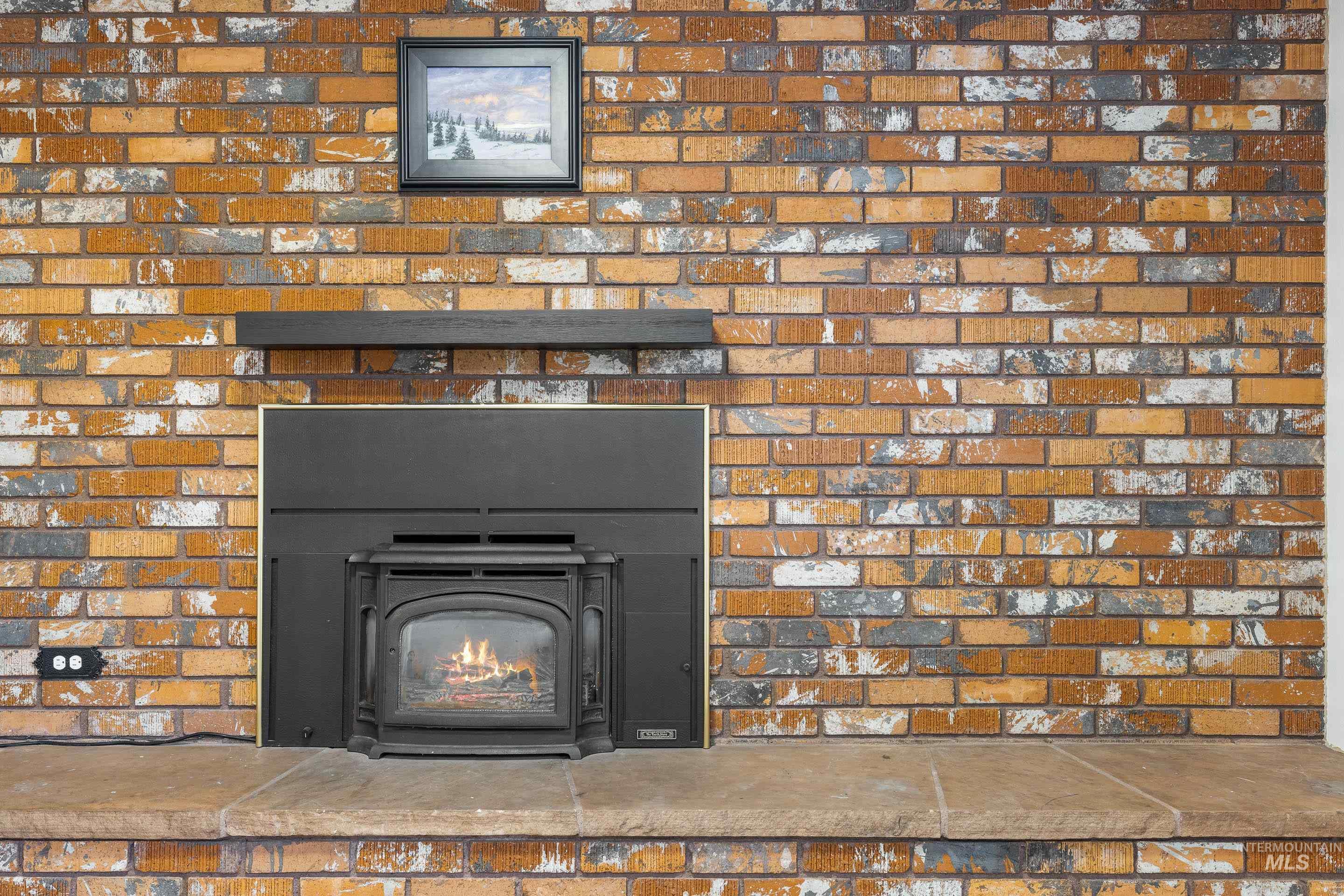 Detailed view of a wood stove