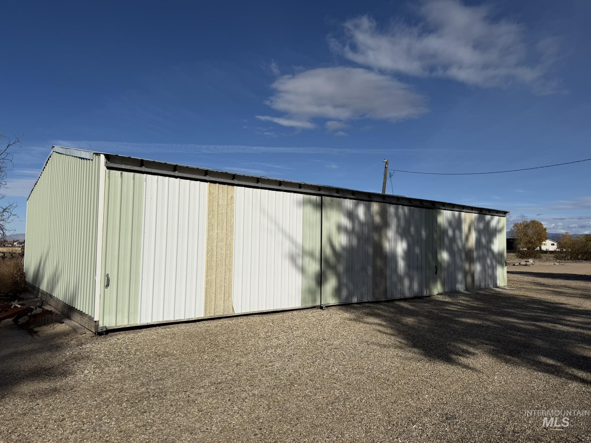 View of pole building