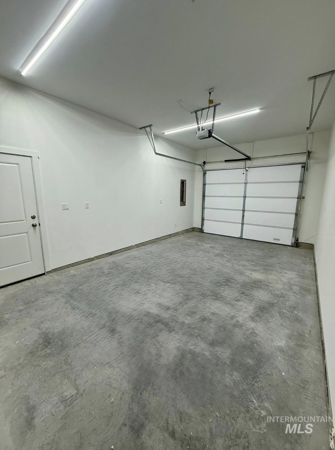 Garage with electric panel
