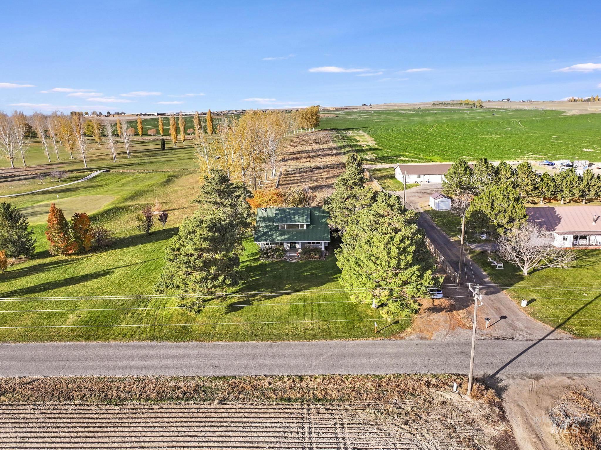 View of rural area with farmland