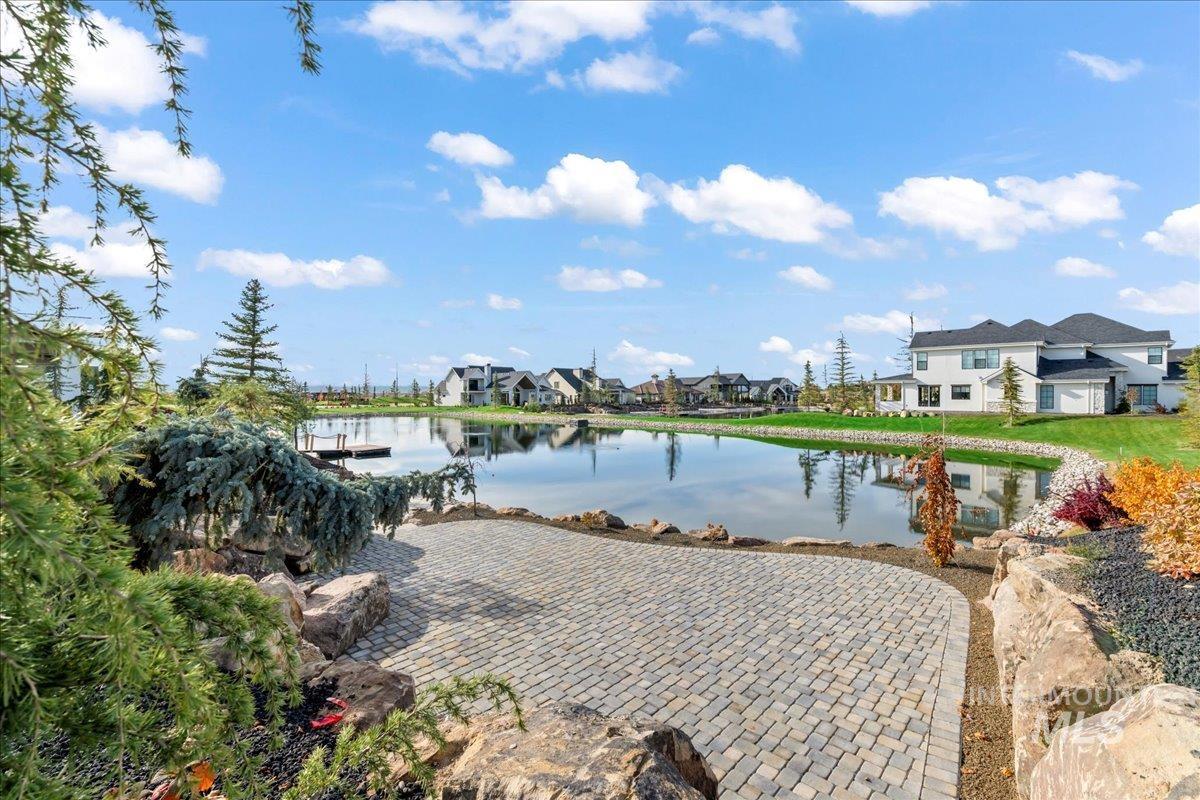 Water view with nearby suburban area