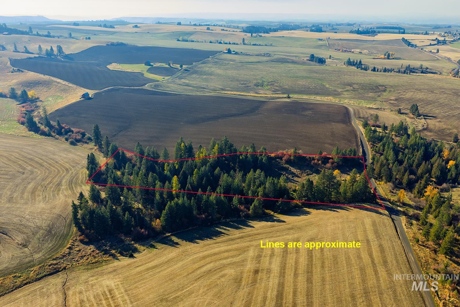 View of rural area featuring property boundaries highlighted