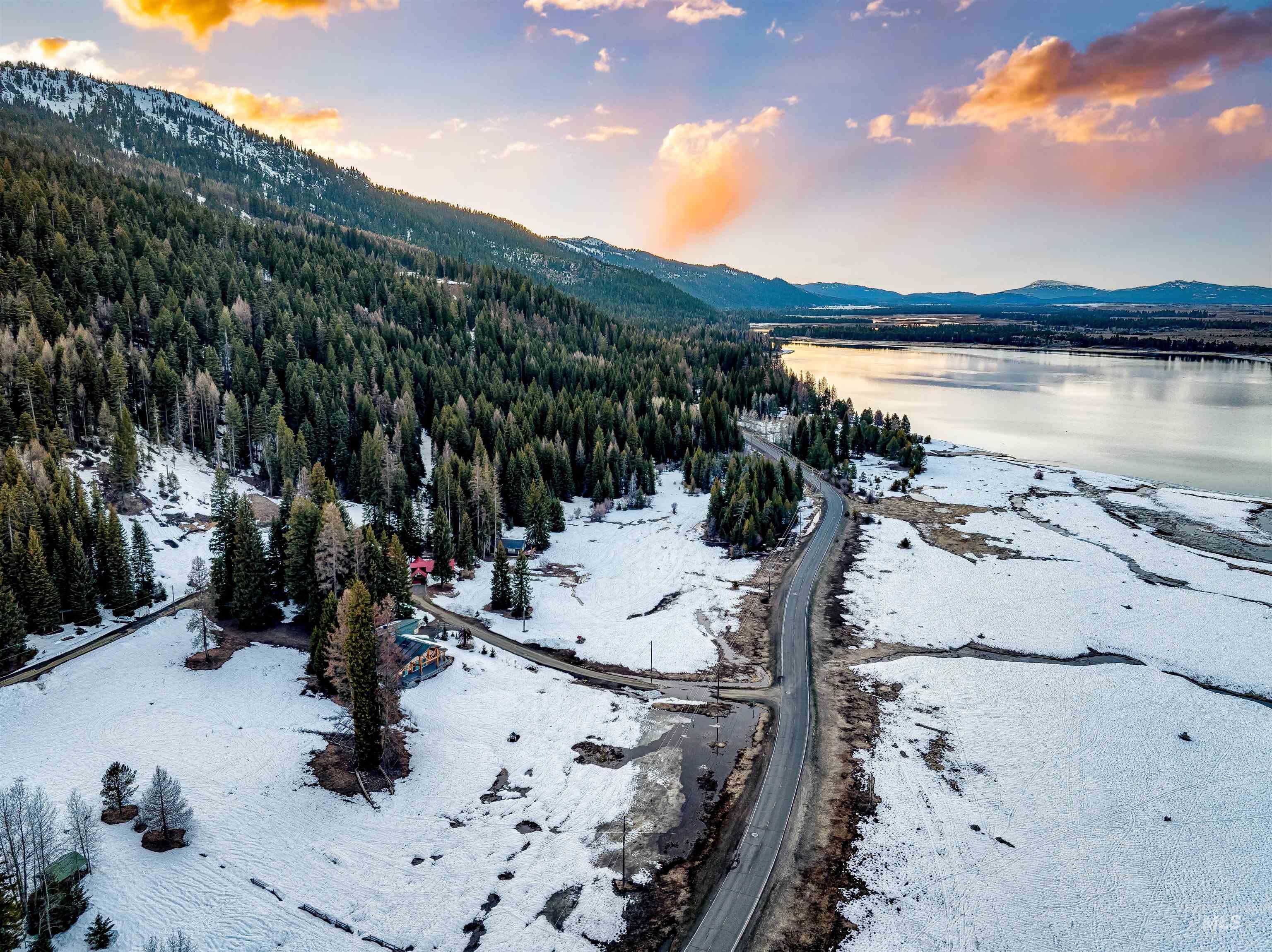 Mountain view with a nearby body of water