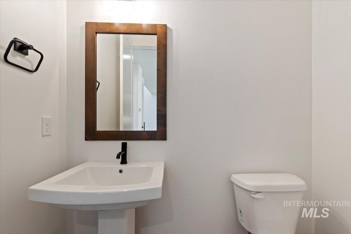 Half bathroom with toilet