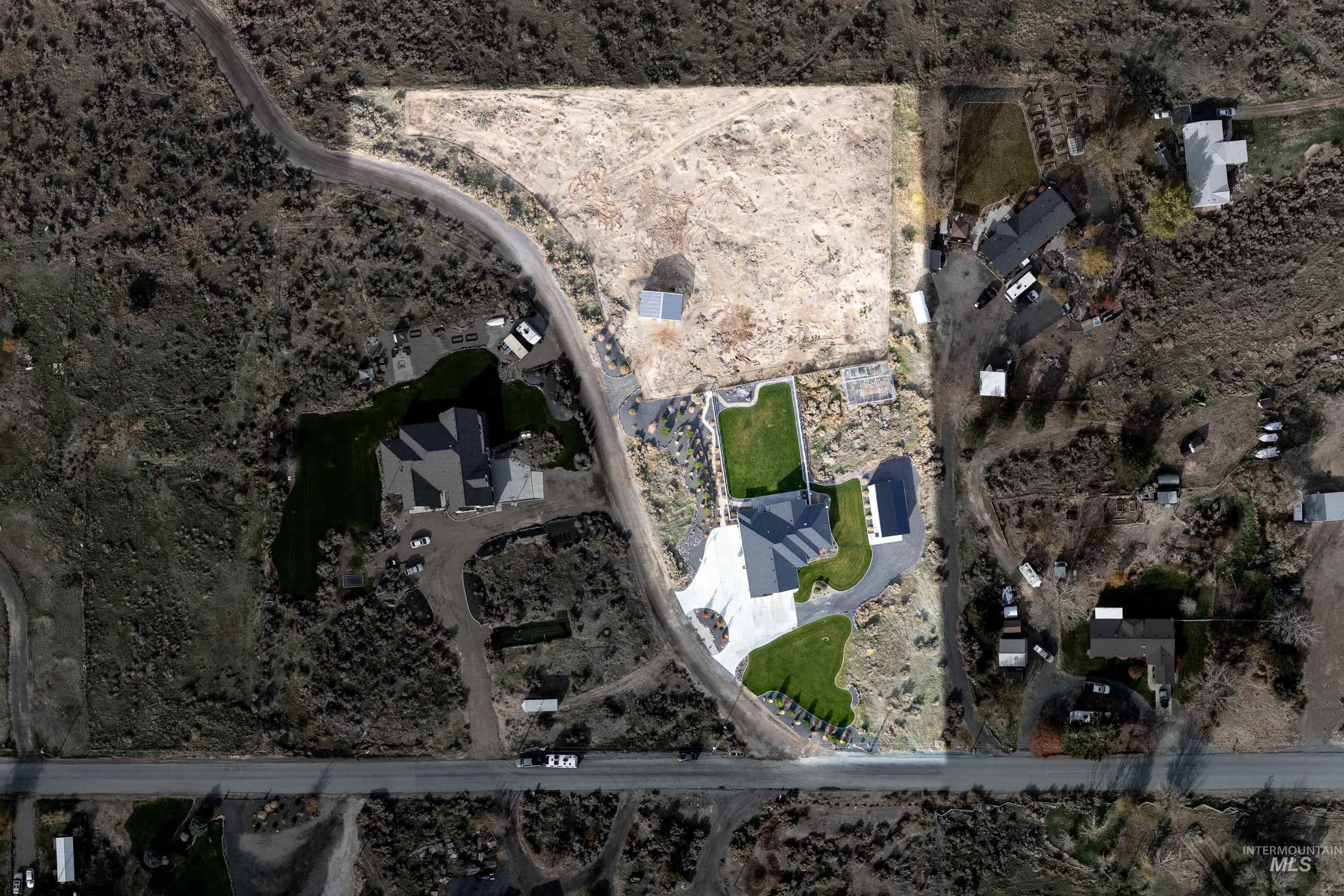 Aerial view of property's location