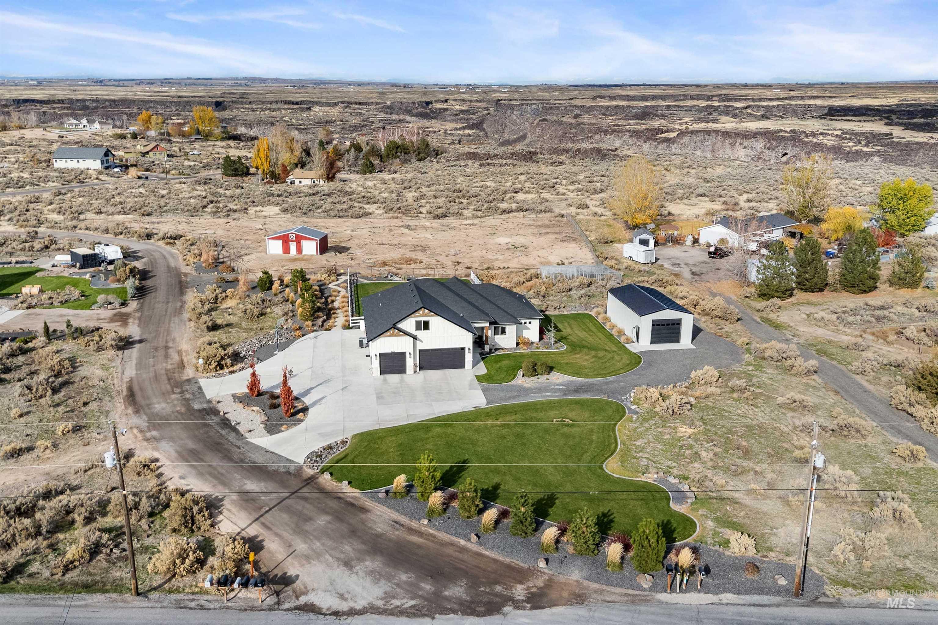 View of rural area with a desert landscape