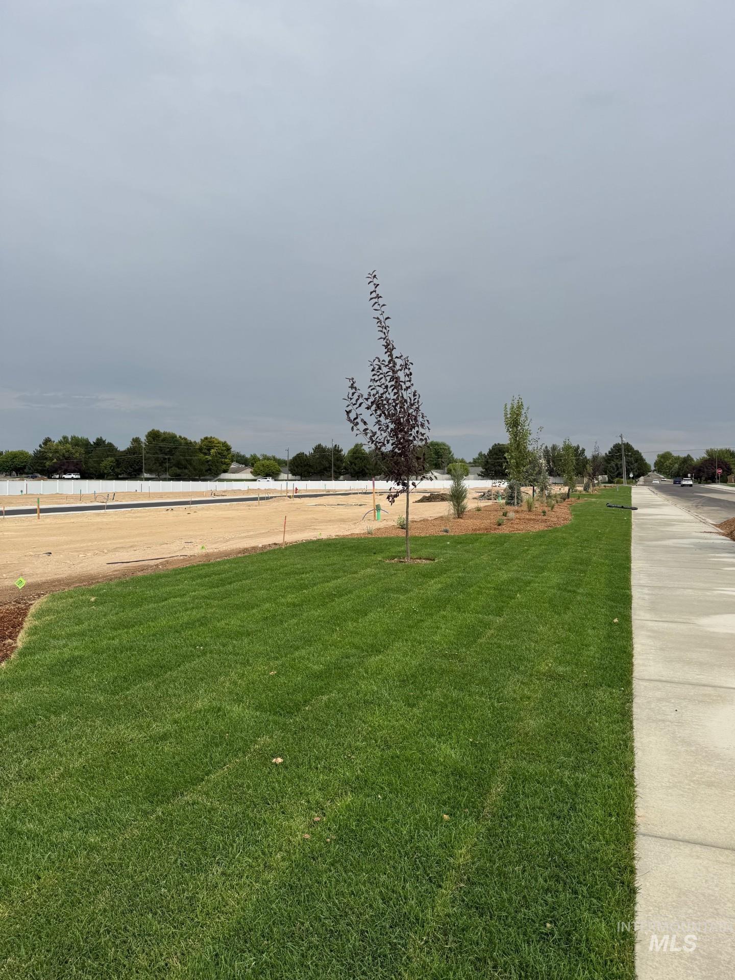 View of grassy yard featuring a rural view