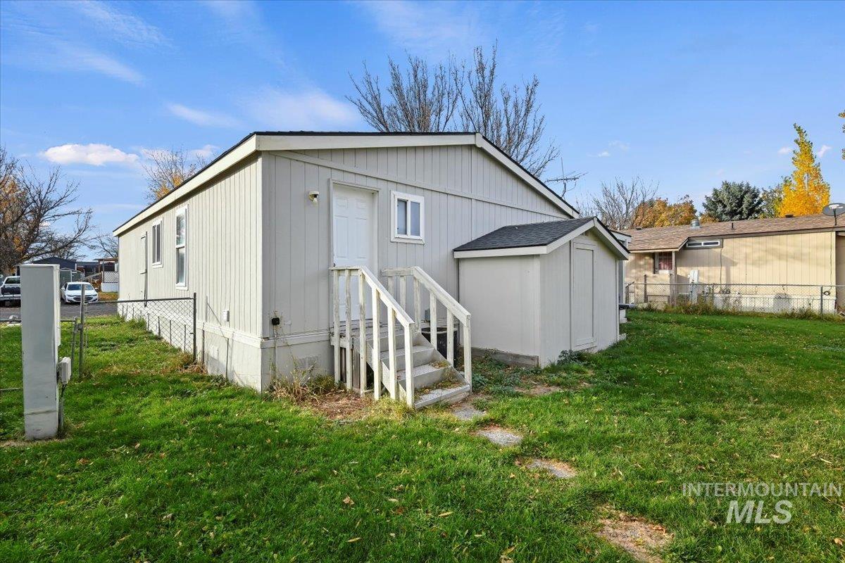 Rear view of property