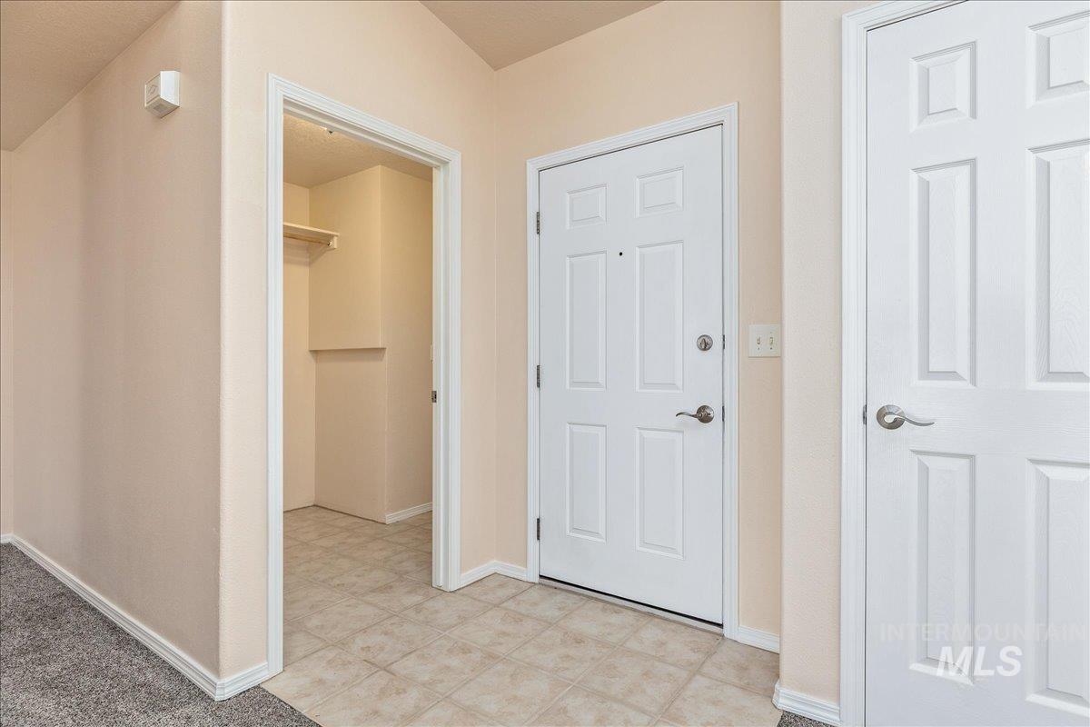 Hall with baseboards