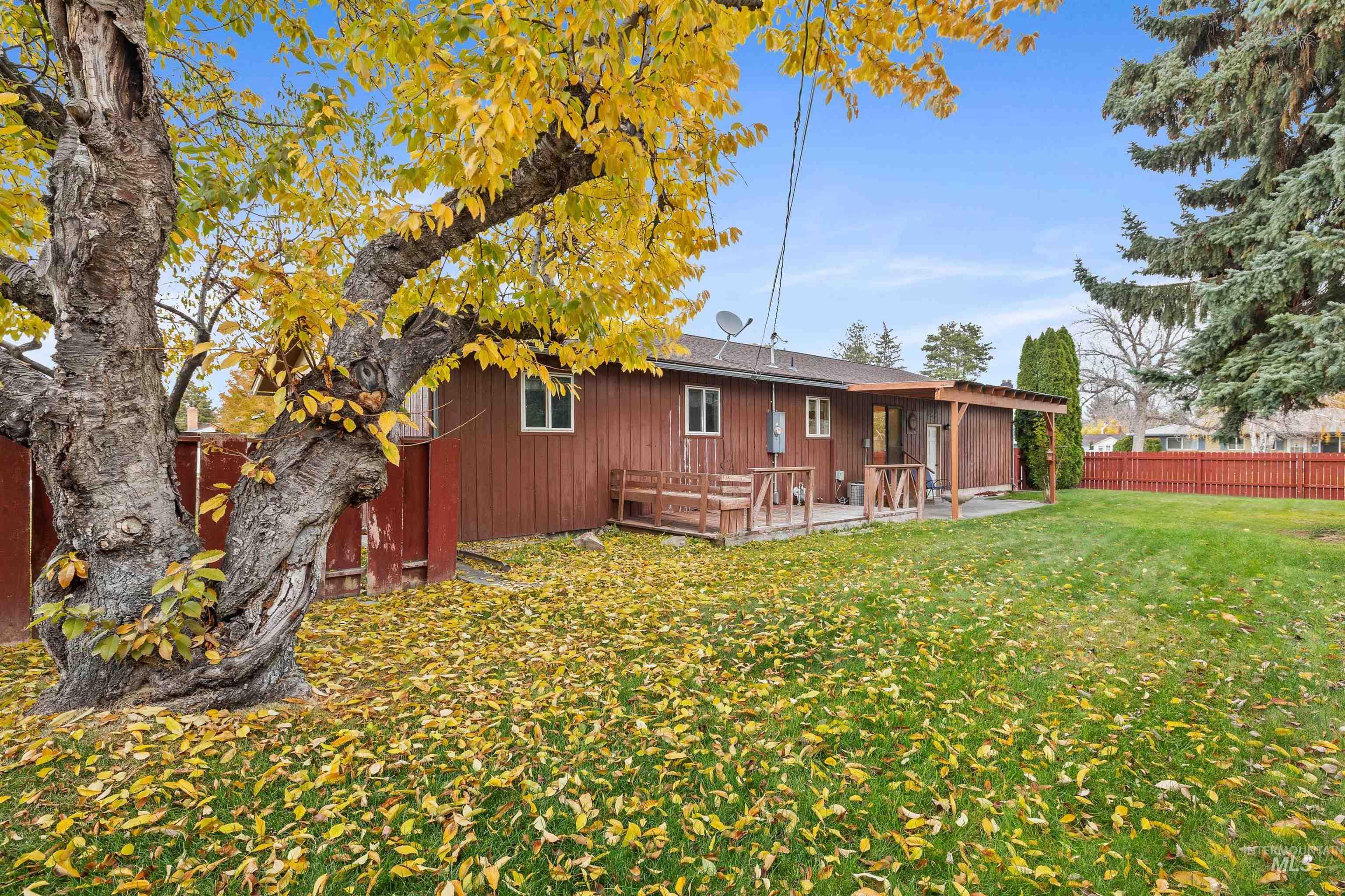 Back of house featuring a fenced backyard and a patio