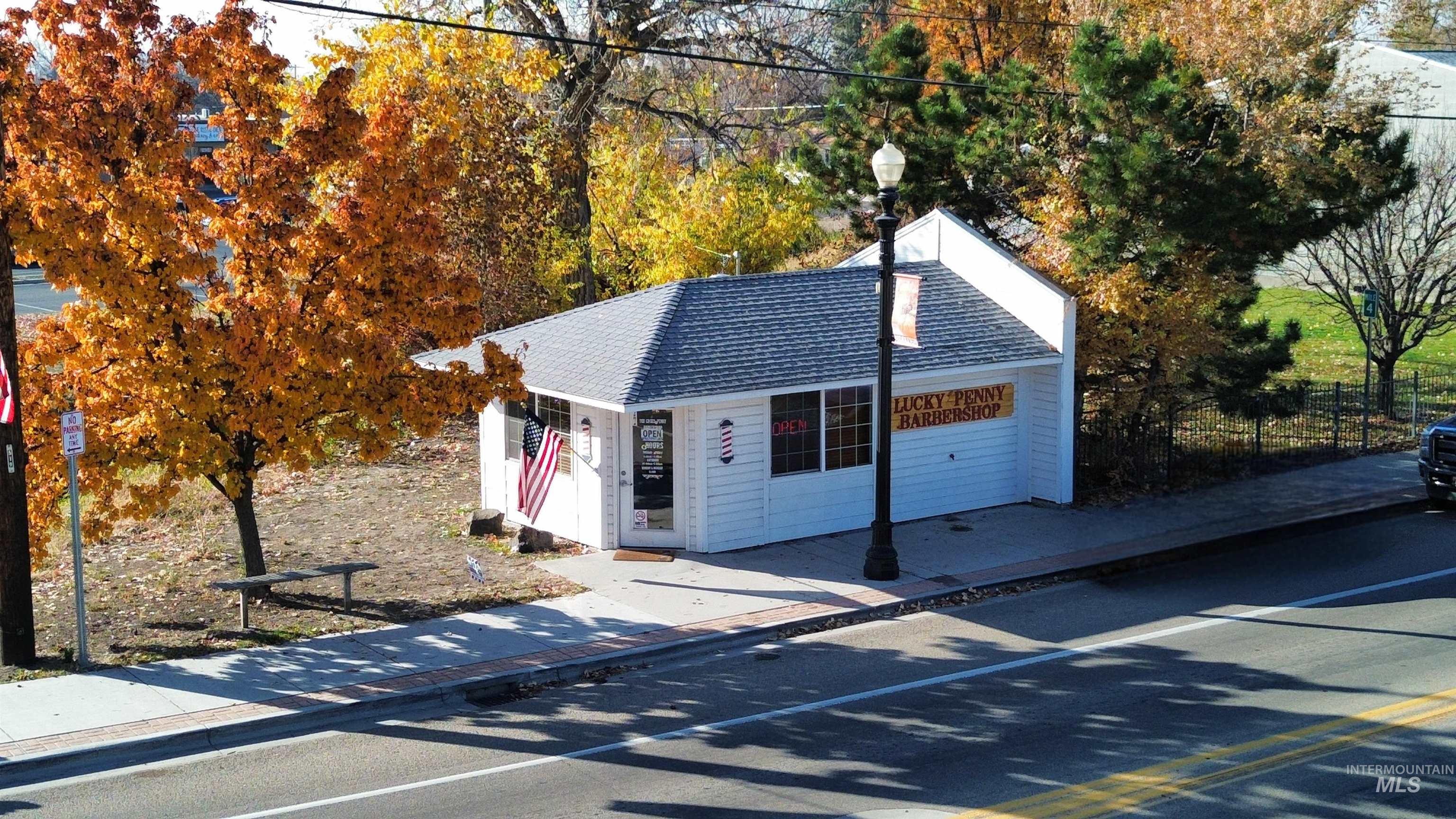 View of front facade with an outdoor structure