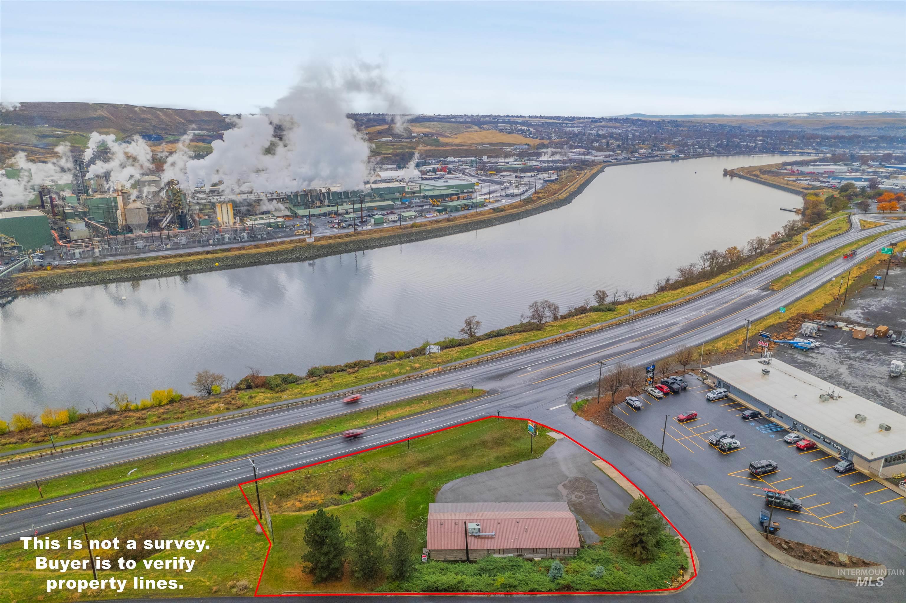 Drone / aerial view of a large body of water