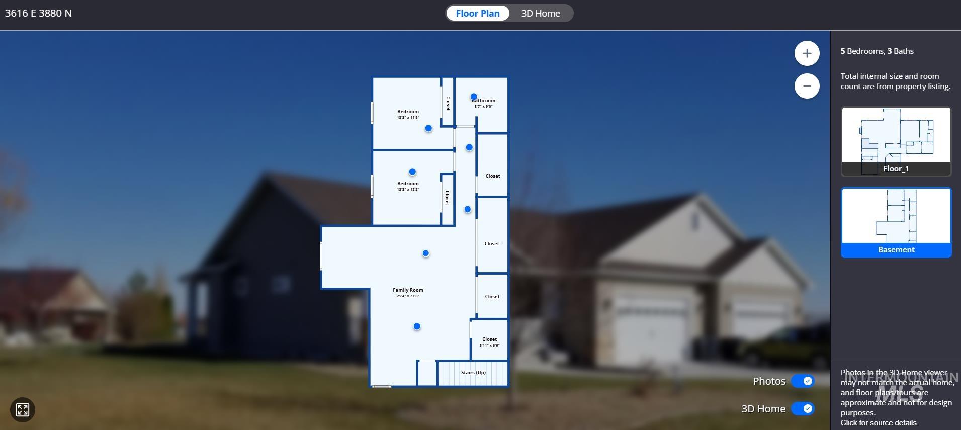 View of floor plan / room layout
