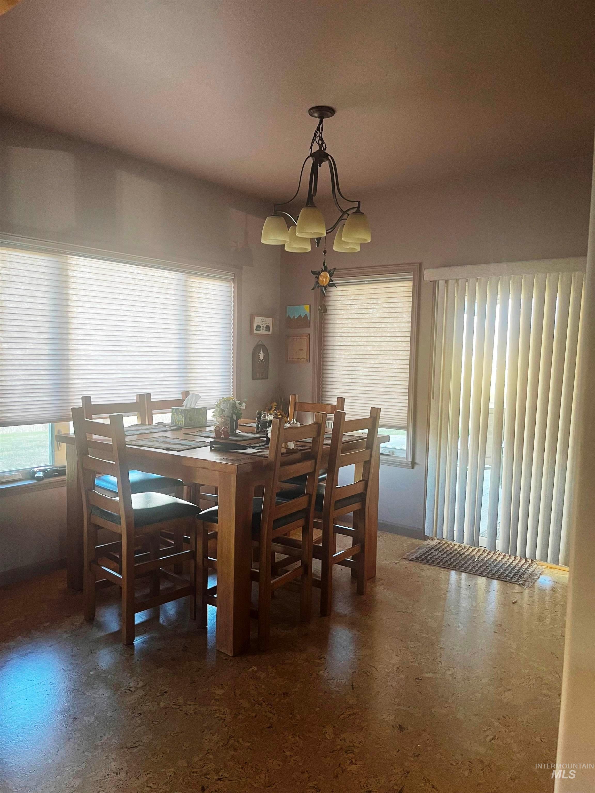 View of dining space