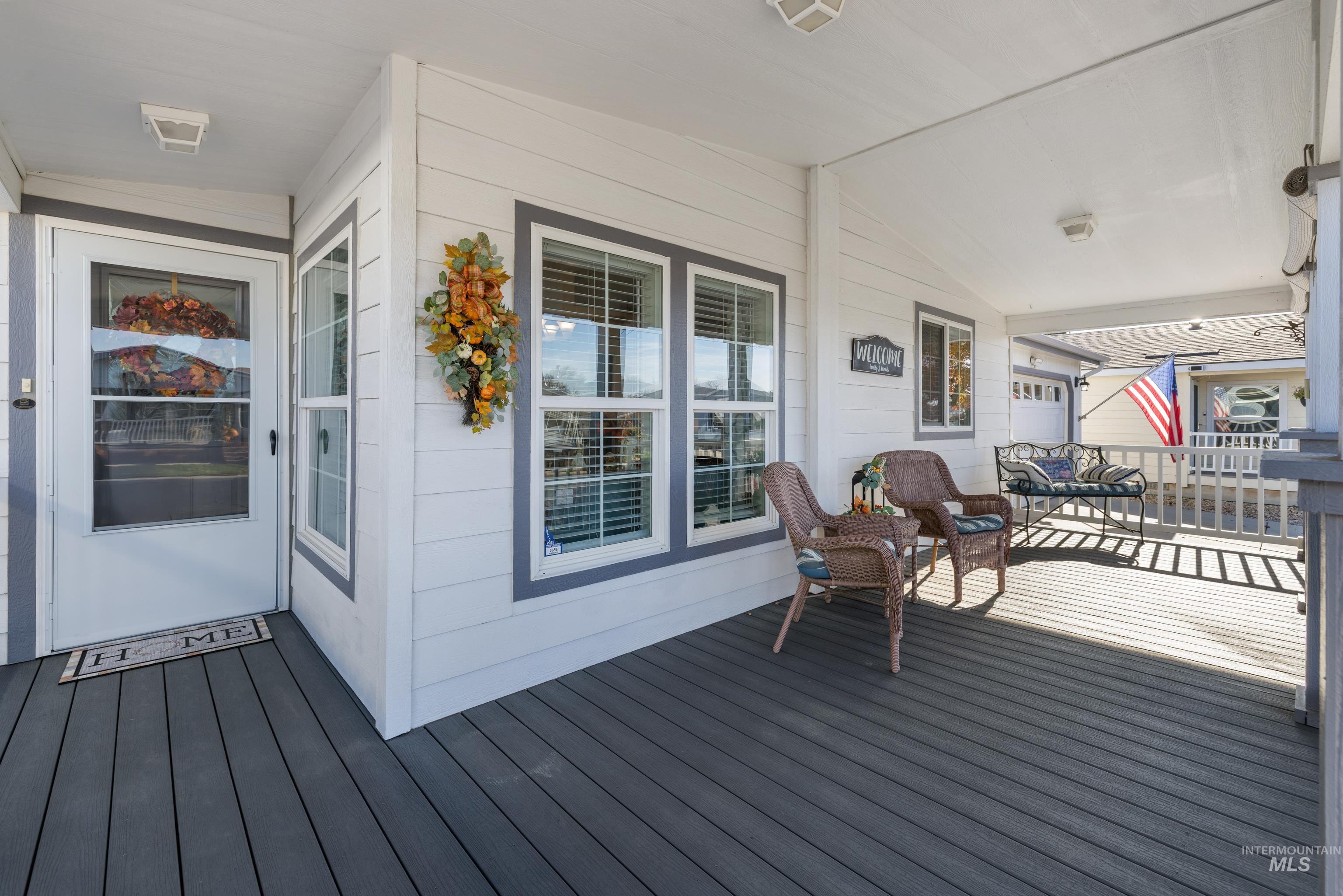 View of wooden porch