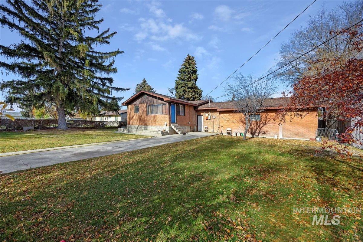 View of front facade with brick siding