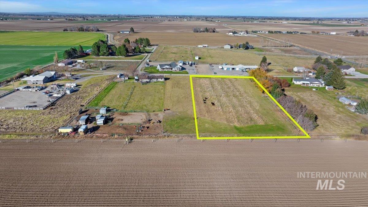 View of rural area featuring property boundaries highlighted