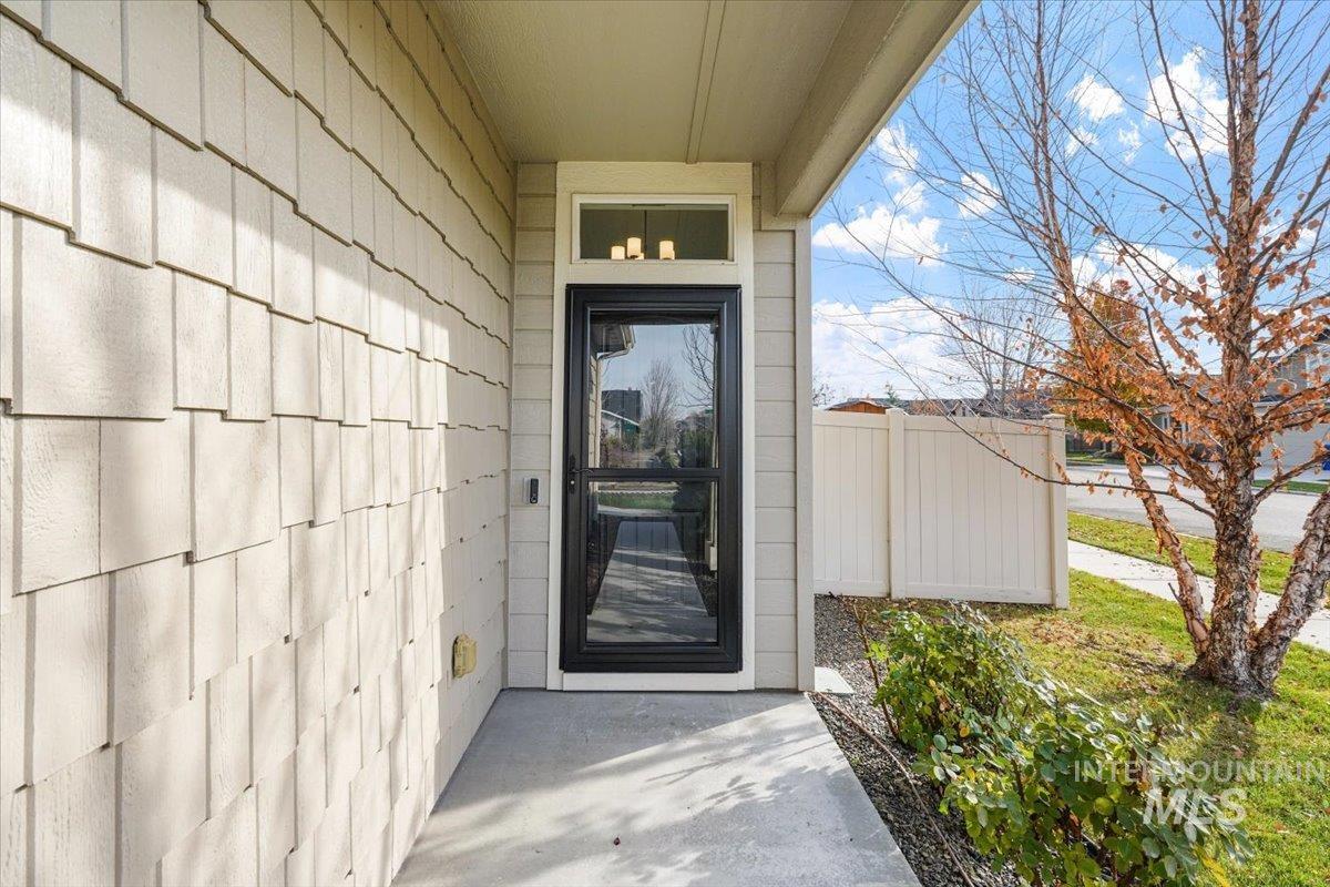 View of exterior entry