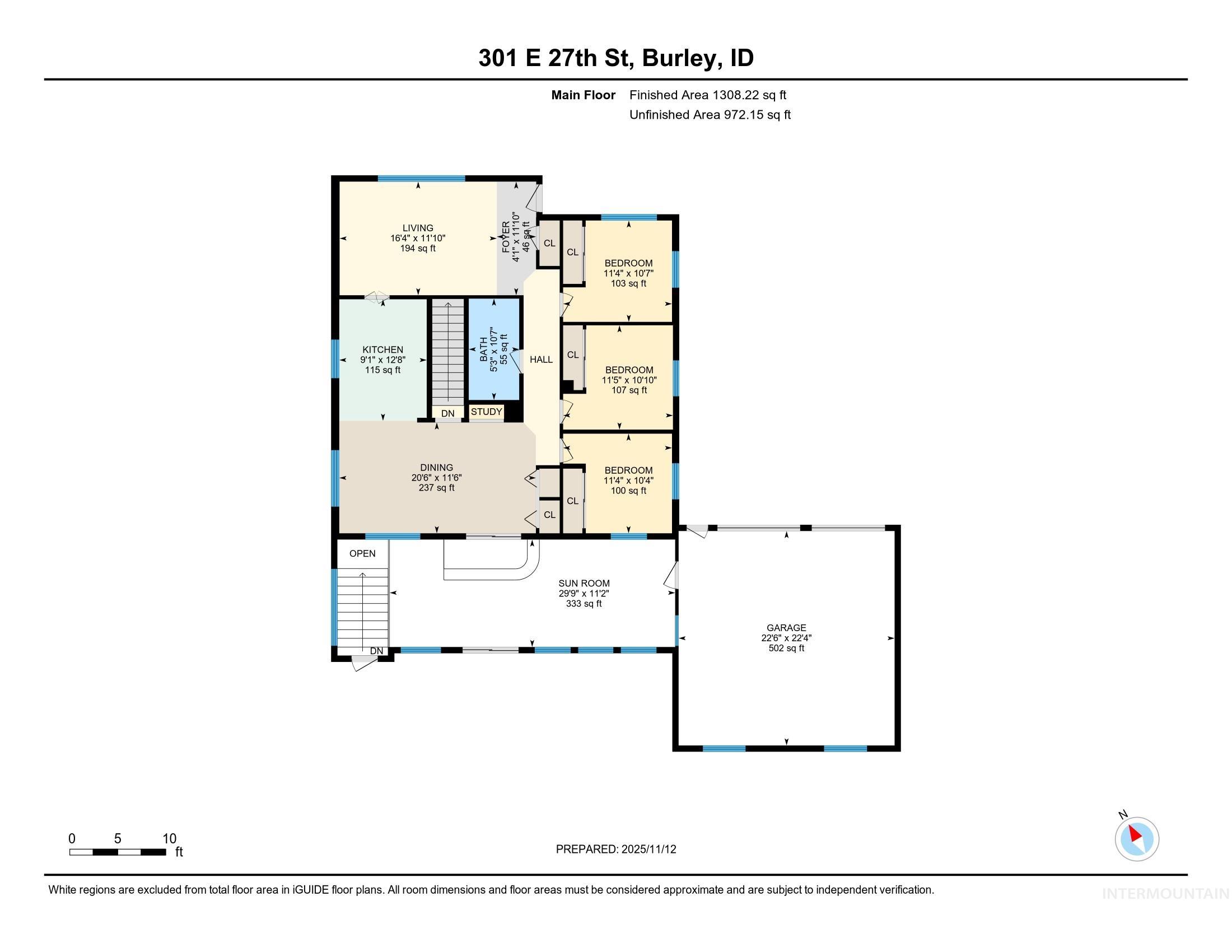 View of floor plan / room layout