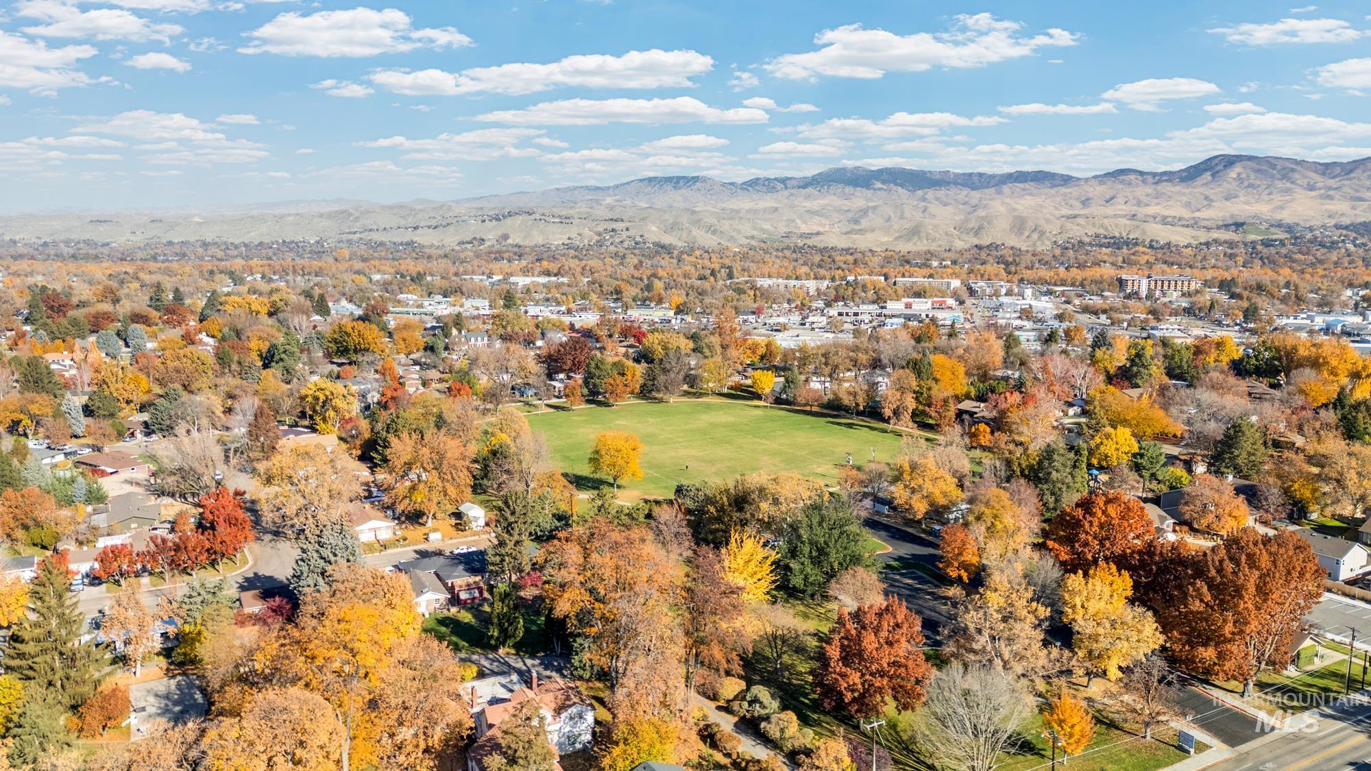 Aerial view of mountains