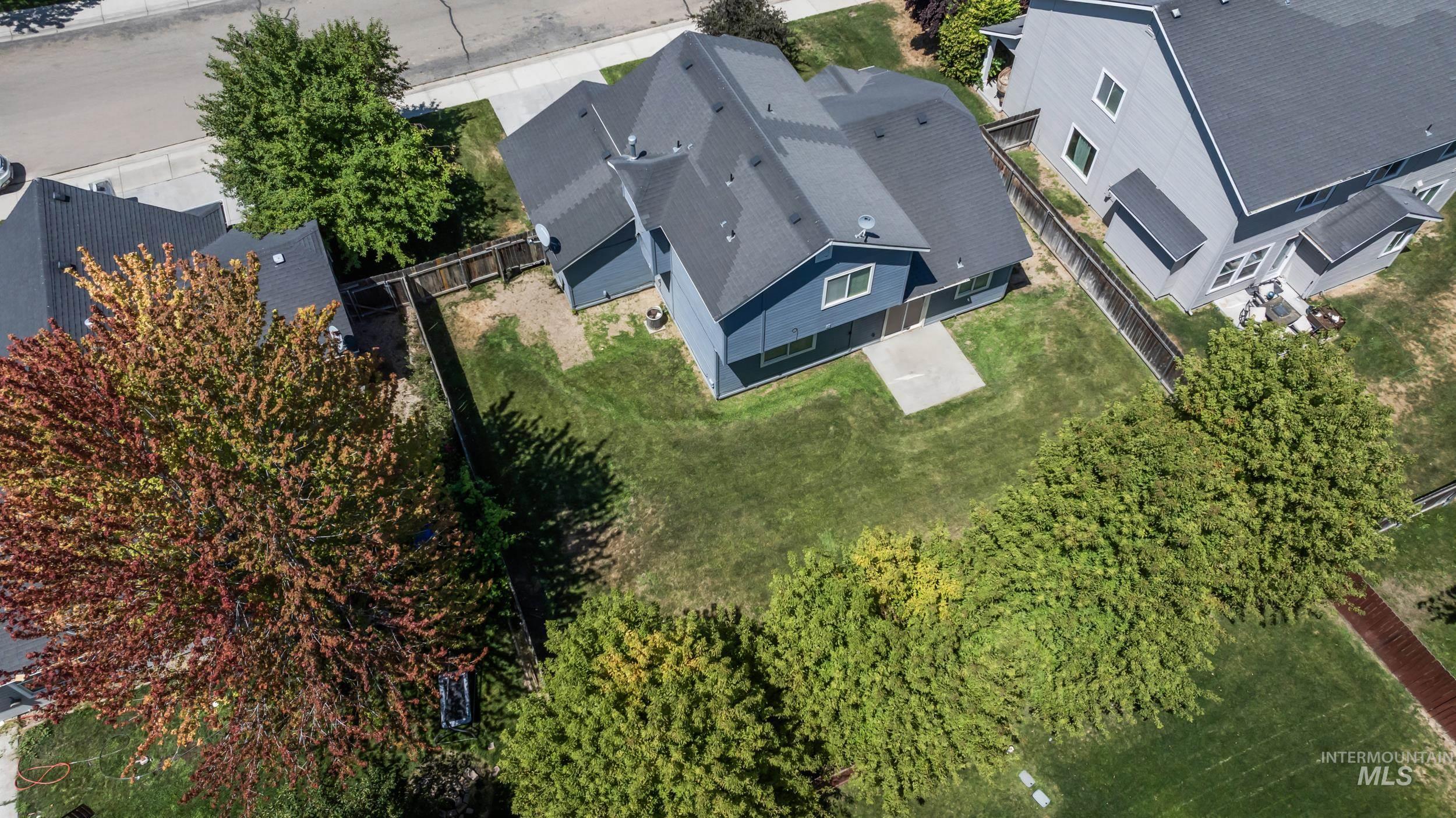 View from above of property