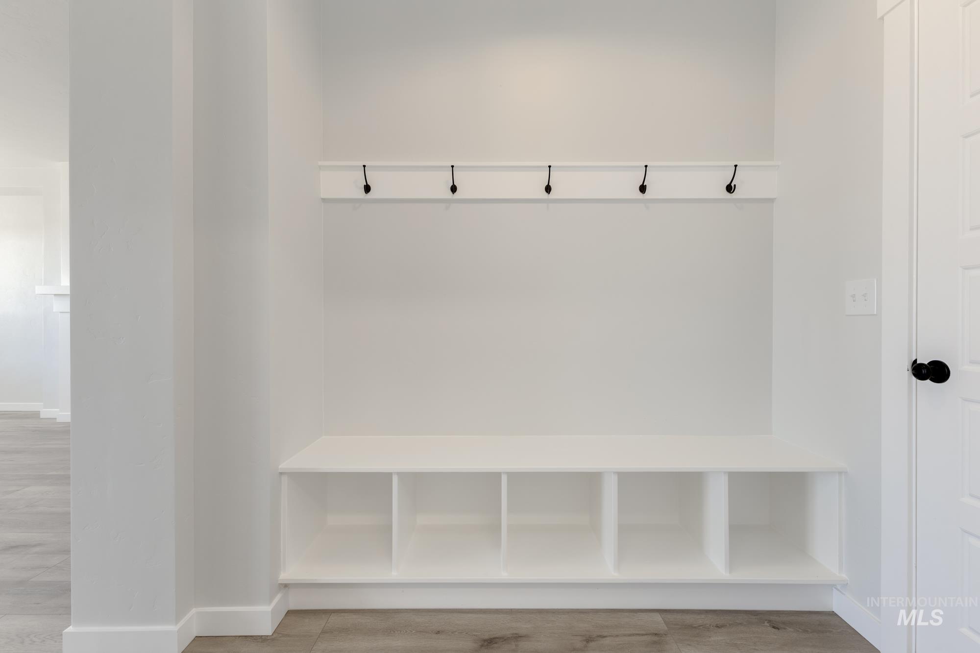 Mudroom with baseboards