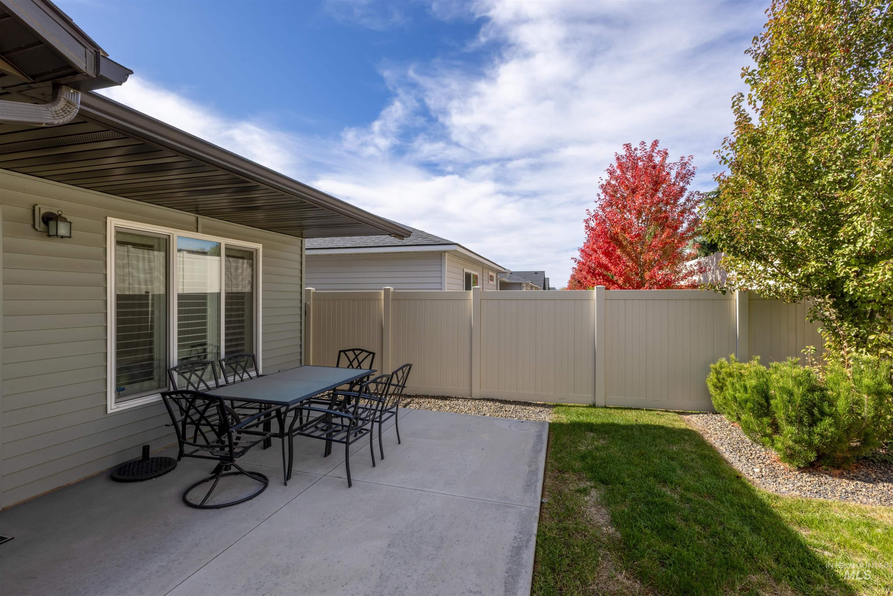 View of patio featuring outdoor dining space
