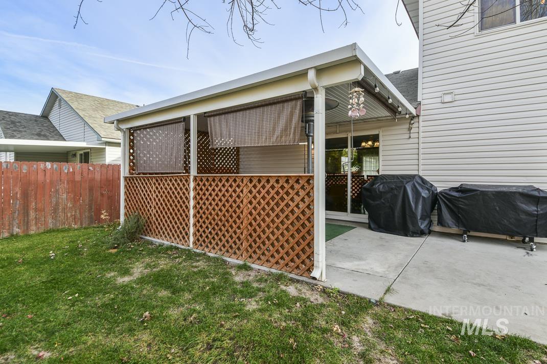 View of home's exterior featuring a patio
