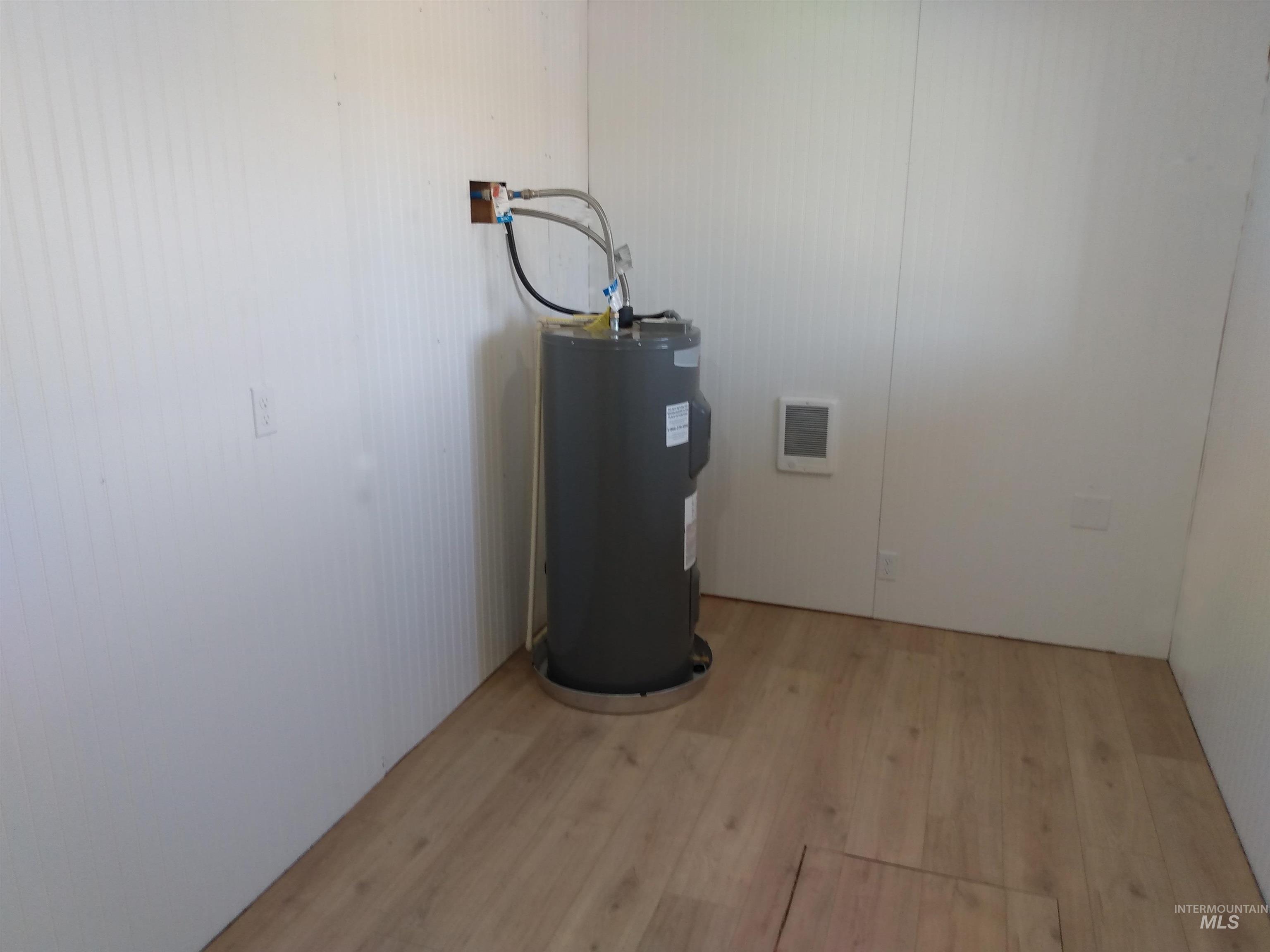 Utilities featuring electric water heater