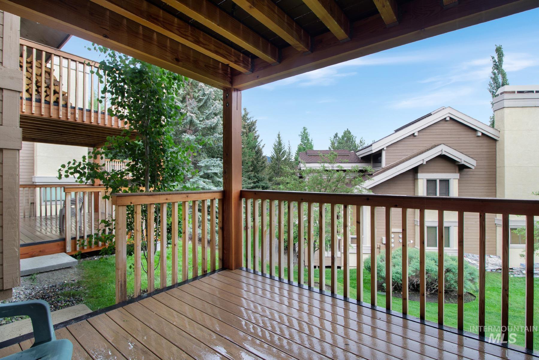View of wooden terrace