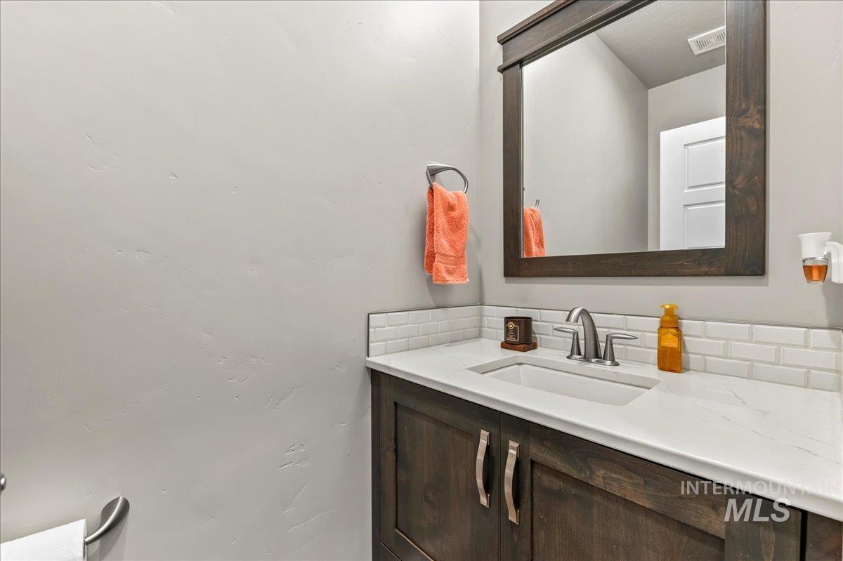 Bathroom featuring vanity