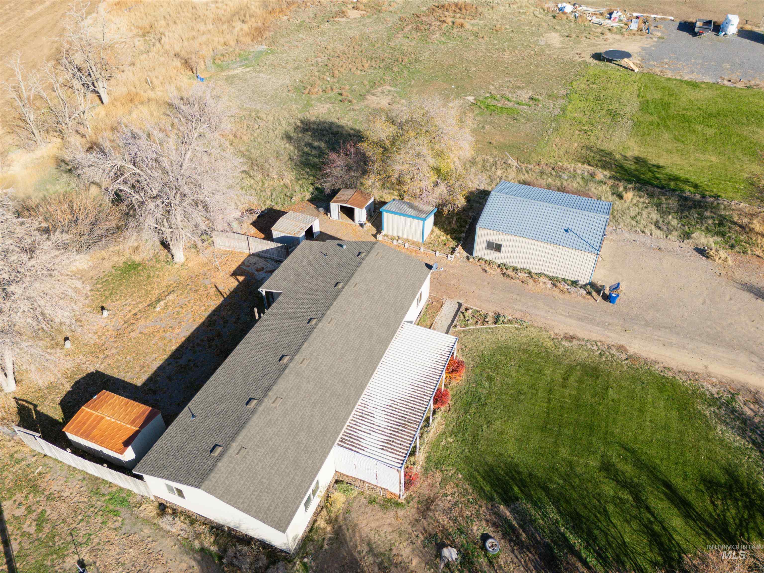 View from above of property