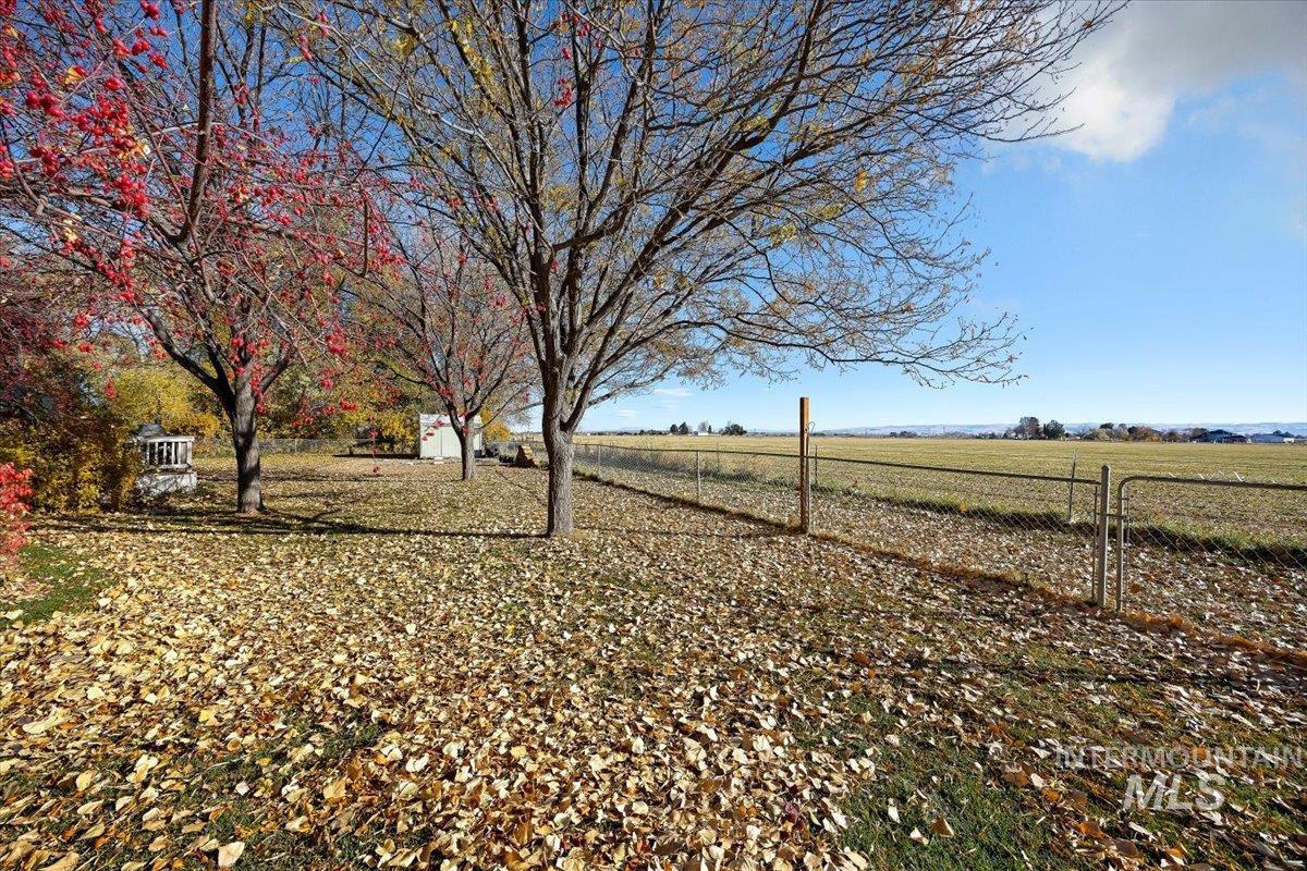 View of yard with a view of rural / pastoral area