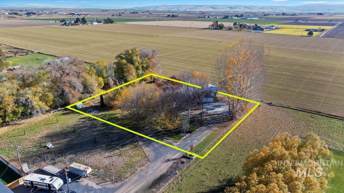 View of rural area featuring property boundaries highlighted