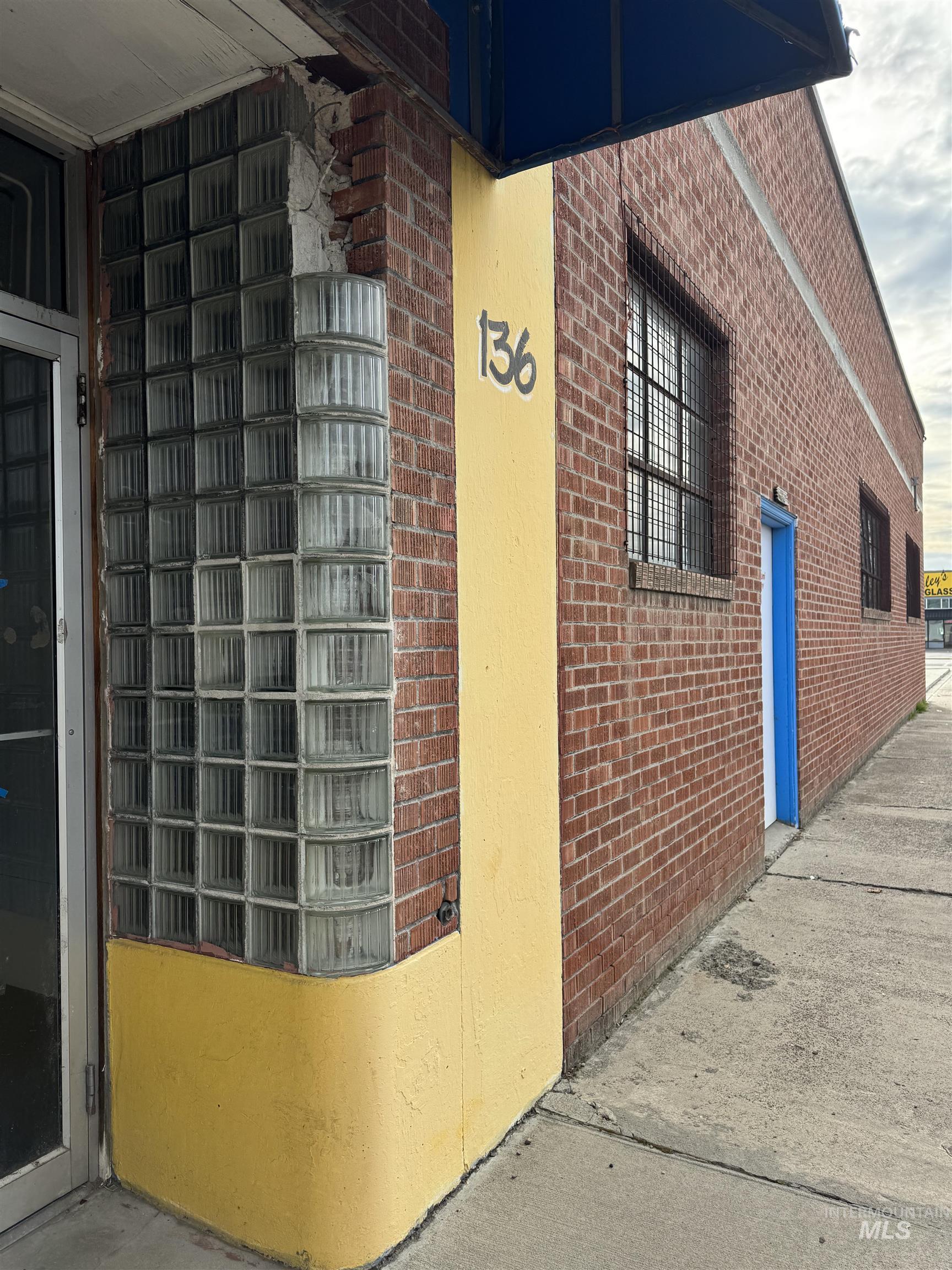 View of home's exterior with brick siding