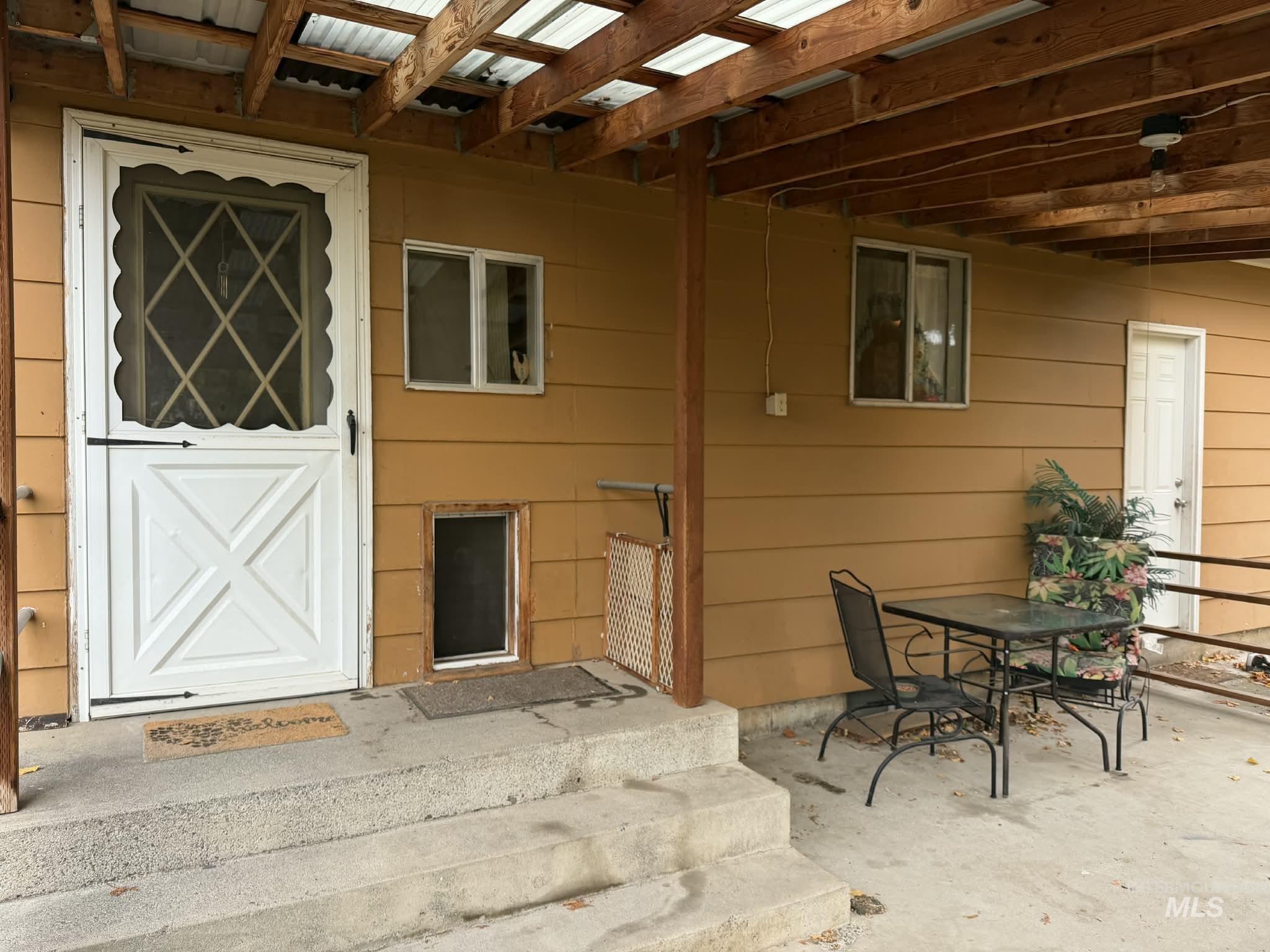 Back Entrance to property