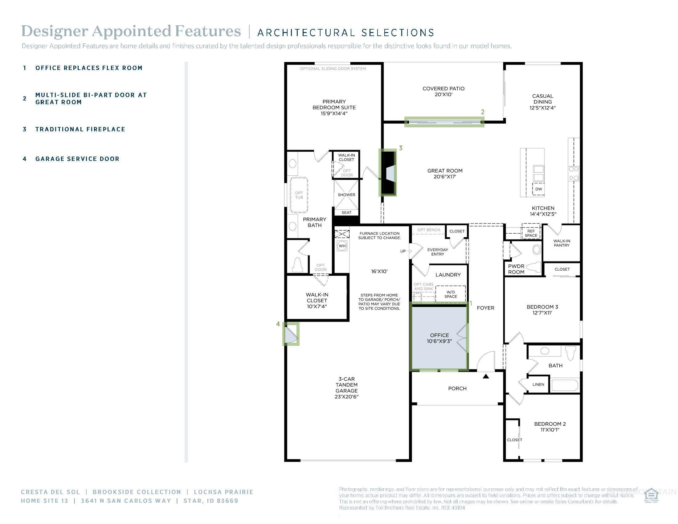 View of floor plan / room layout