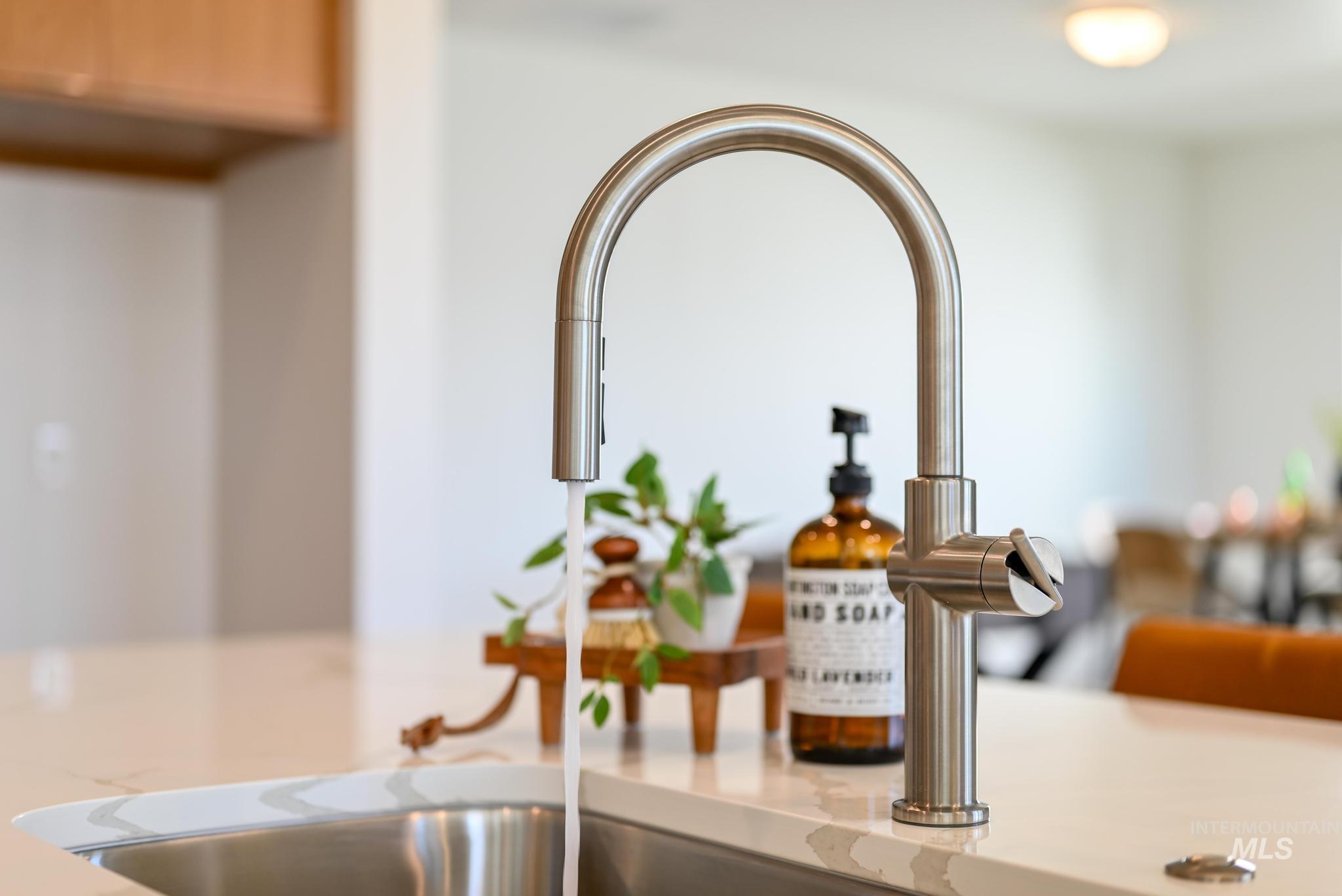 Kitchen view of a sink